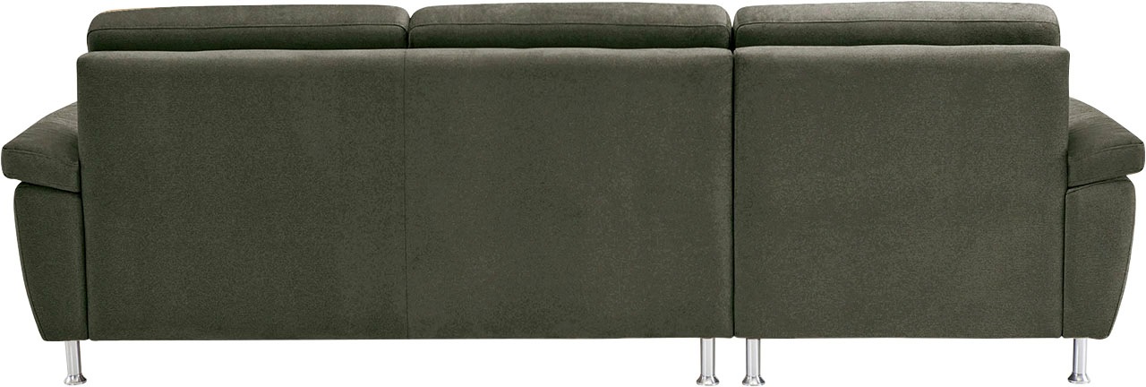 CALIZZA INTERIORS Ecksofa »Onyx L-Form«, Recamiere links oder rechts, wahlweise mit Bettfunktion, Breite 270 cm