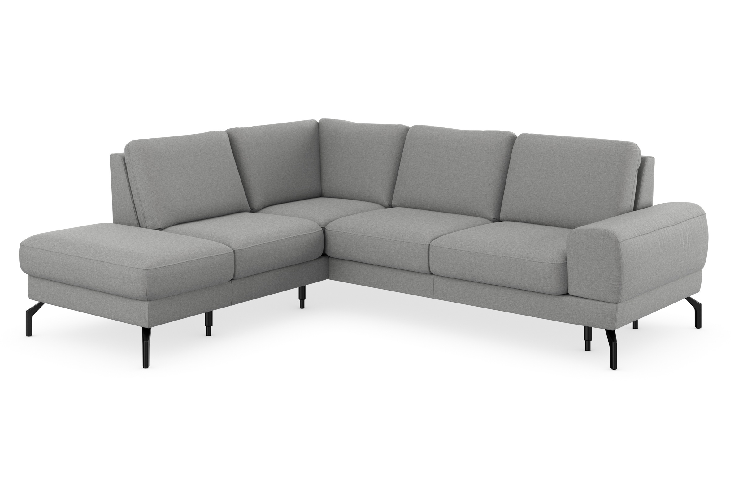 Ecksofa SIT & MORE "Cinturo L-Form", grau, B:260cm H:91cm T:226cm, Sofas, Ecksofa, inklusive Sitztiefenverstellung und Federkern, Sitzhöhe 48 cm 3