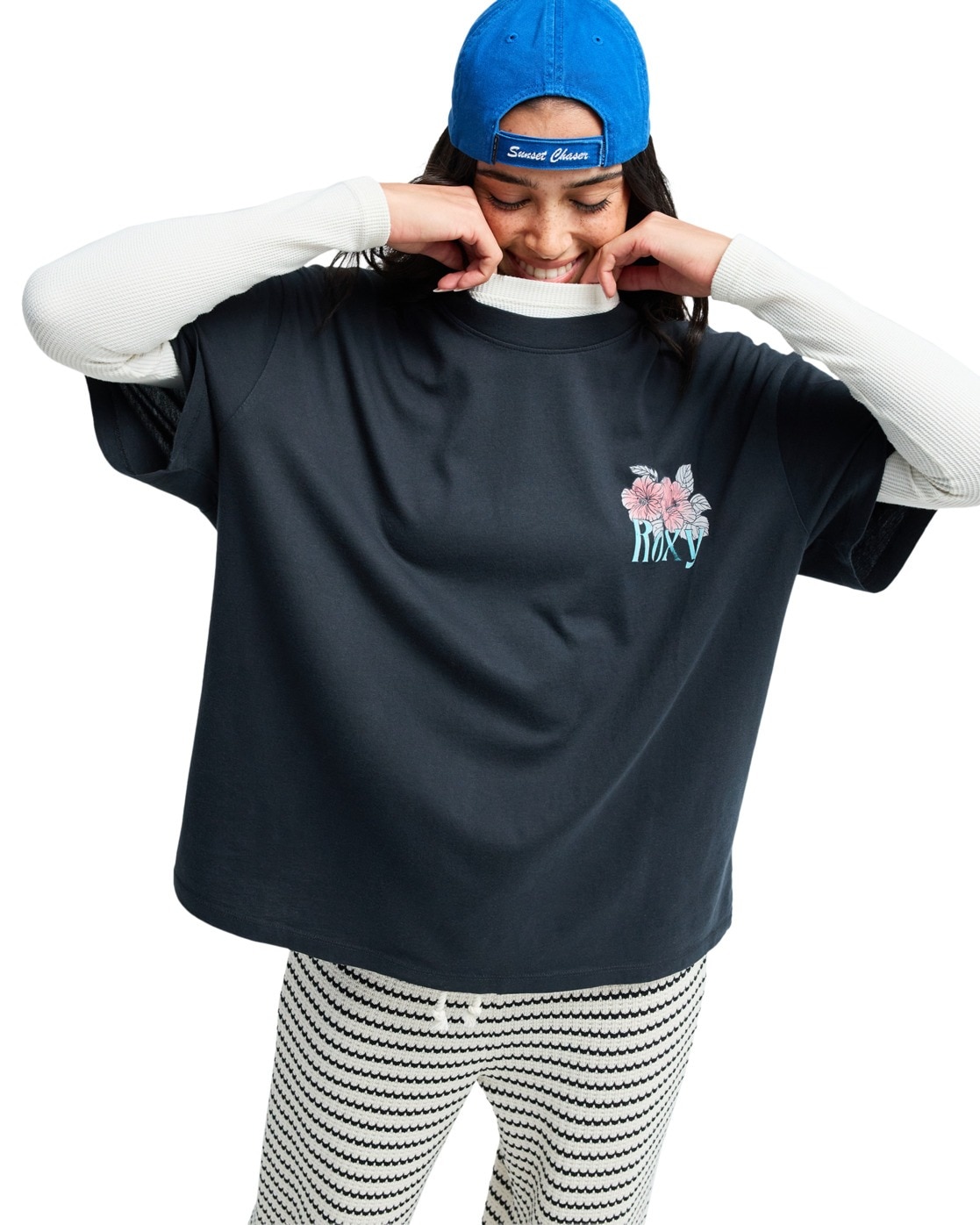 Roxy T-shirt à Manches Courtes Washed Anthracite S Femme