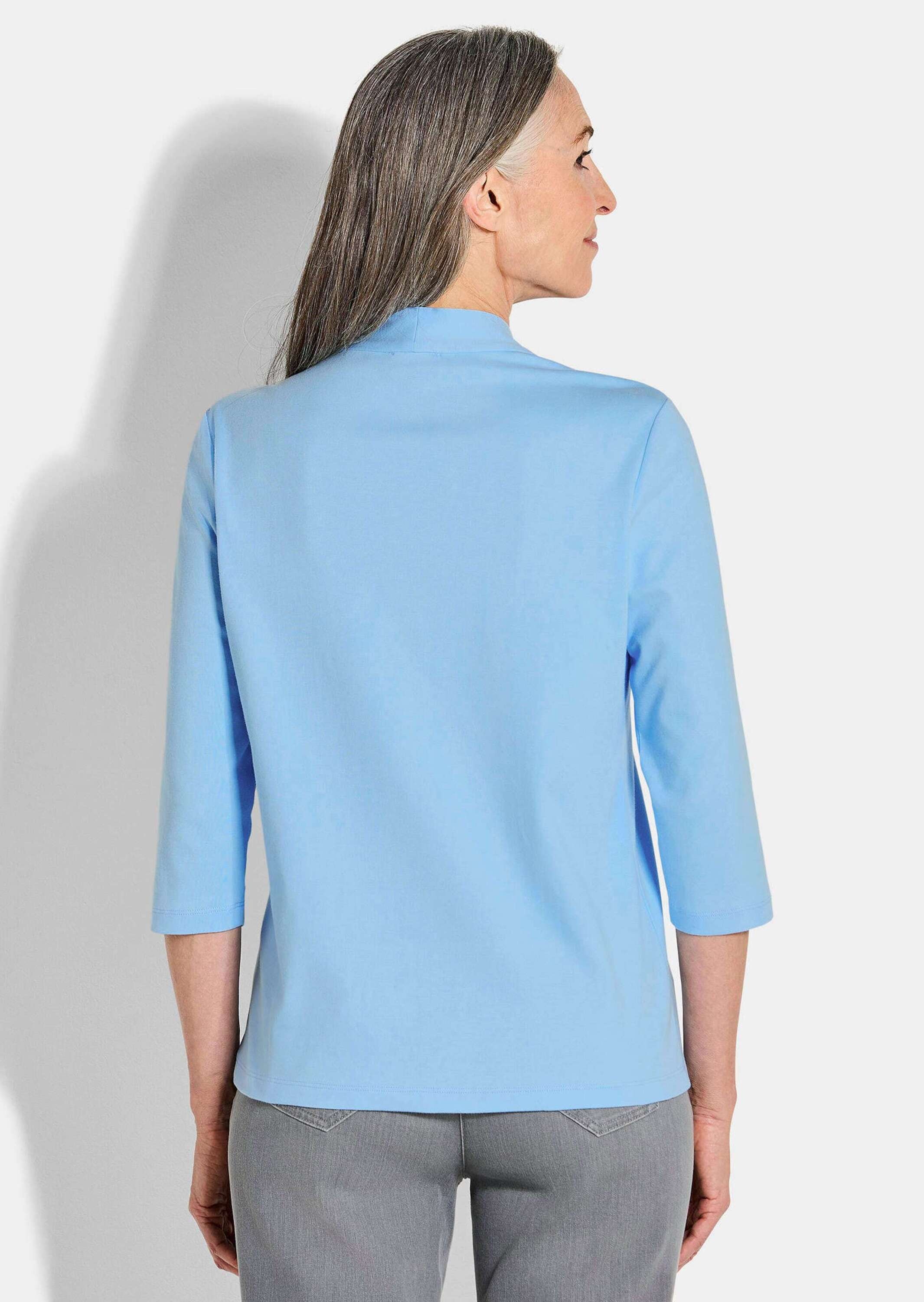 GOLDNER Kurzarmshirt »Kurzgröße Basic-Shirt aus Interlock-Jersey«