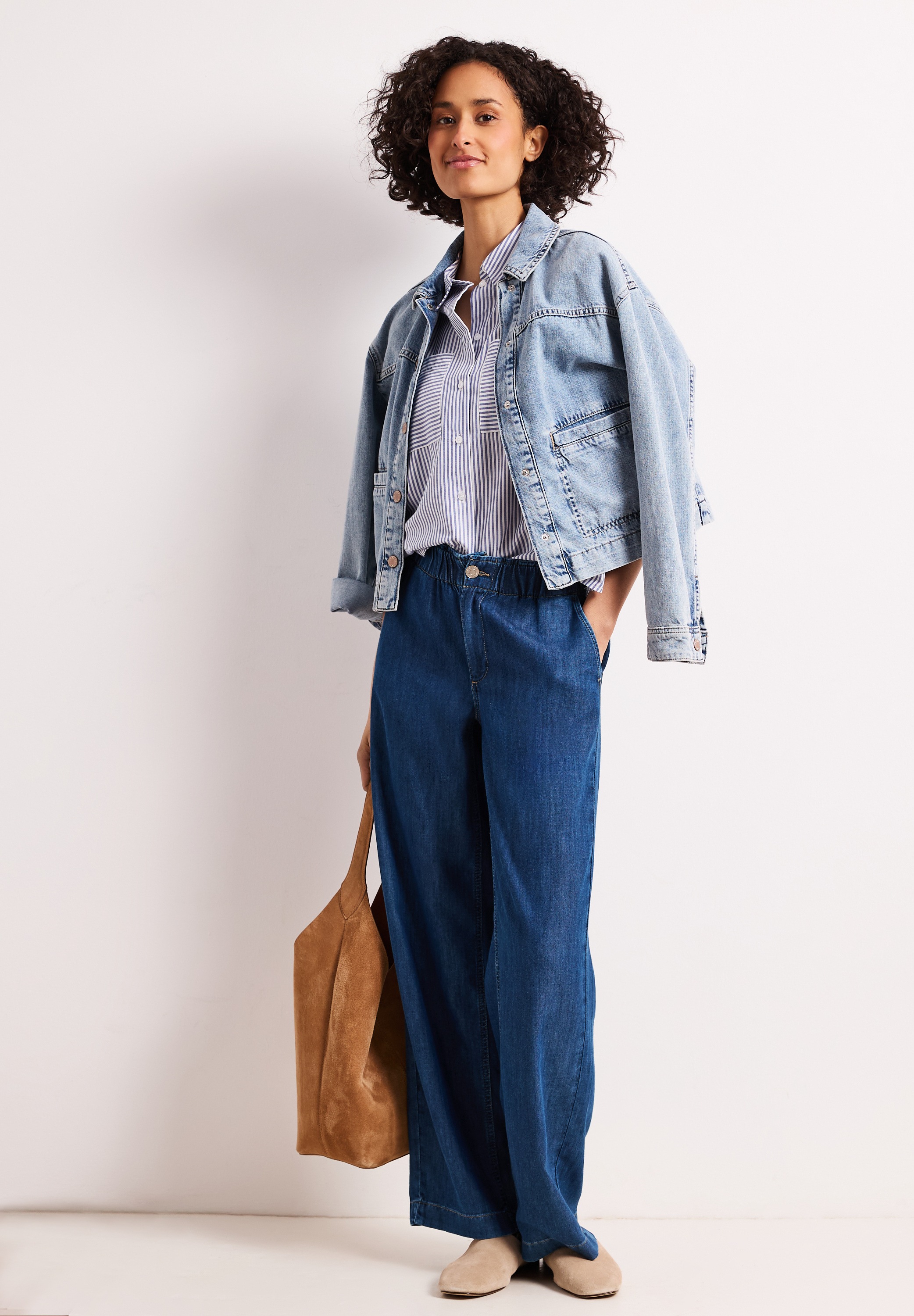 STREET ONE Loose-fit-Jeans mit Wide Legs