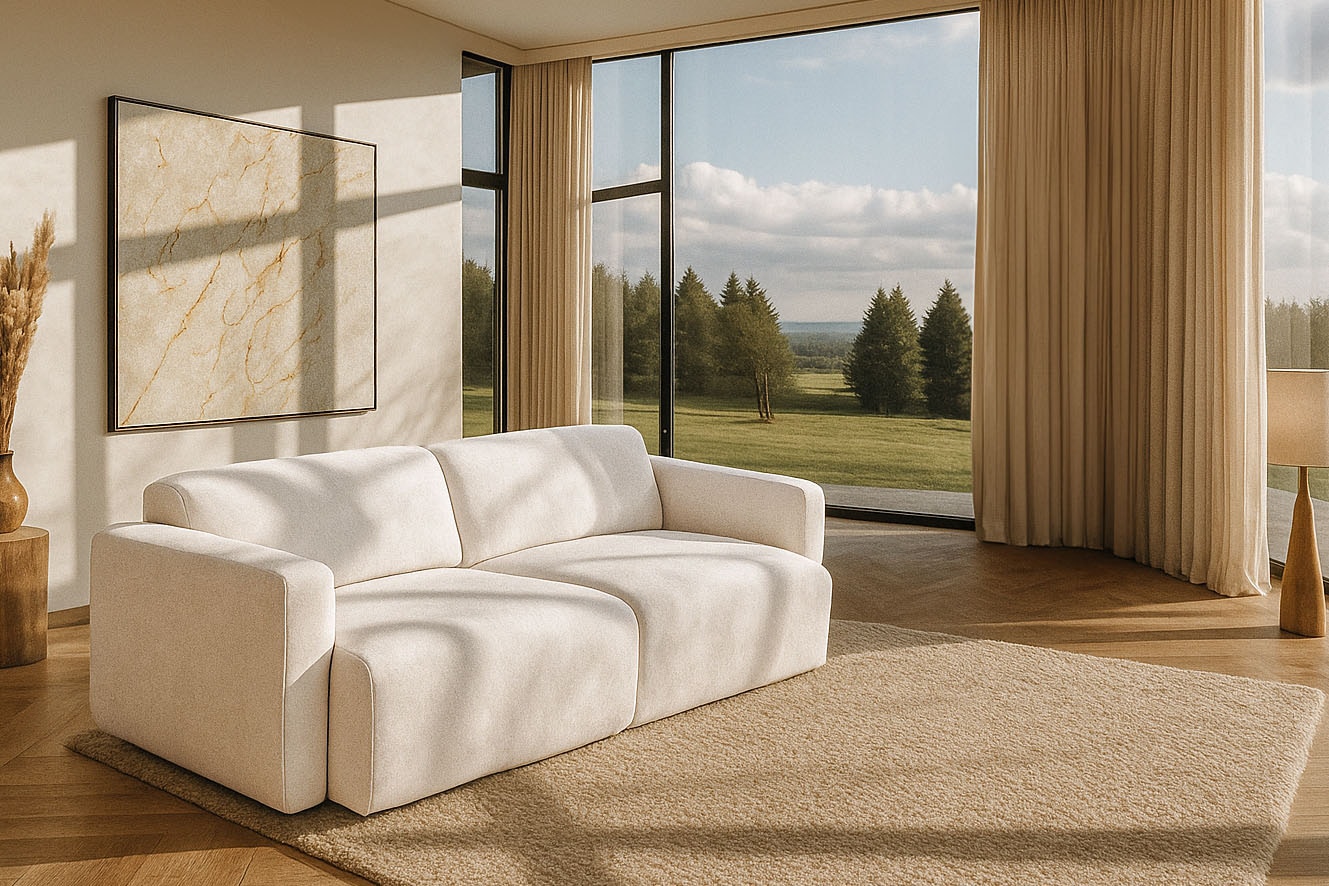 Home affaire 3-Sitzer "Myrland" Breite 230 cm, Chenille, Easy Clean Stoff, günstig online kaufen