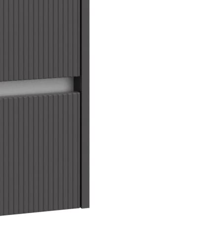 welltime Hochschrank »Urban«, Schubladen mit Softclose, Glaseinlegeböden, Schubladenfront geriffelt