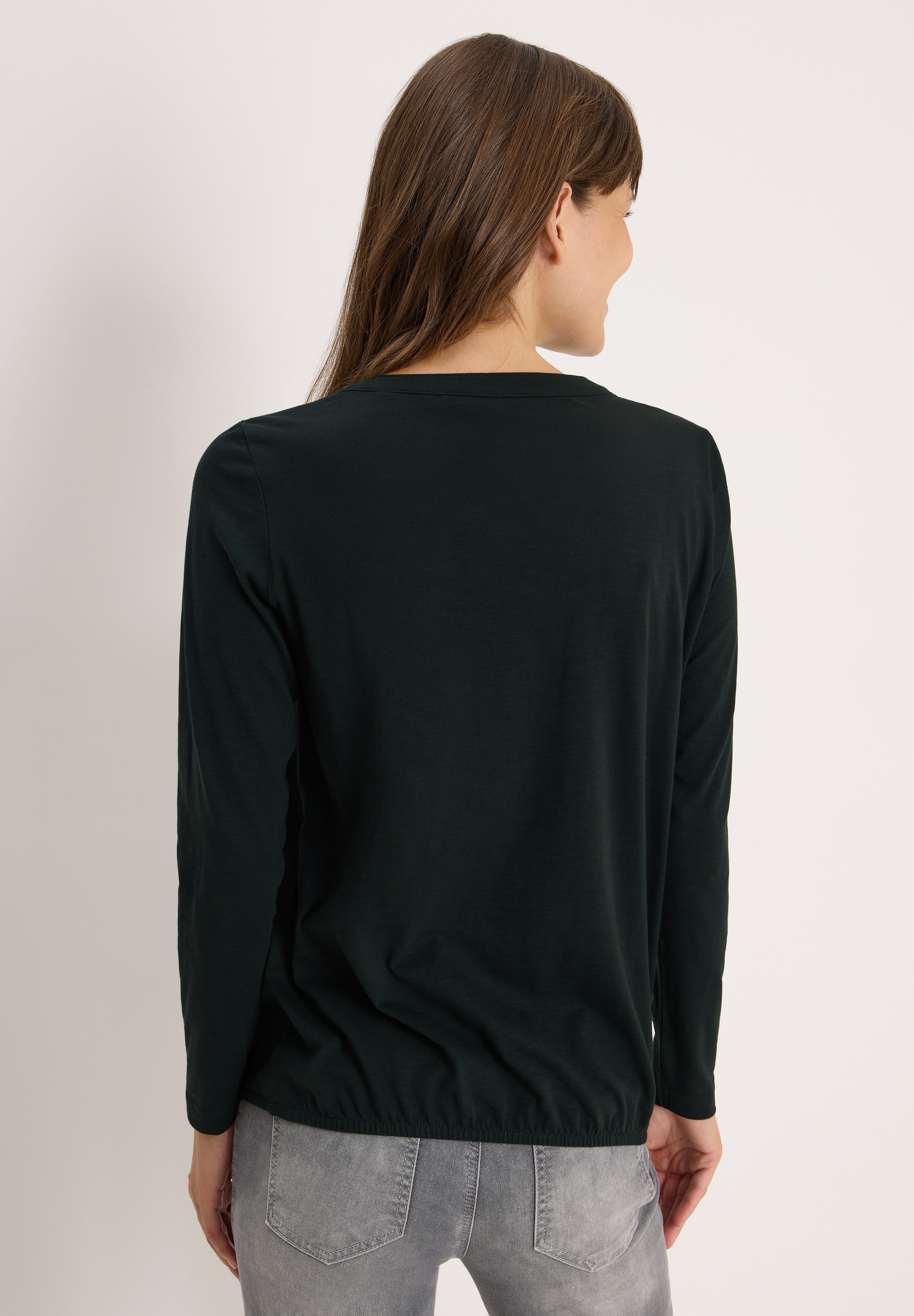 Cecil Langarmshirt aus reiner Baumwolle günstig online kaufen