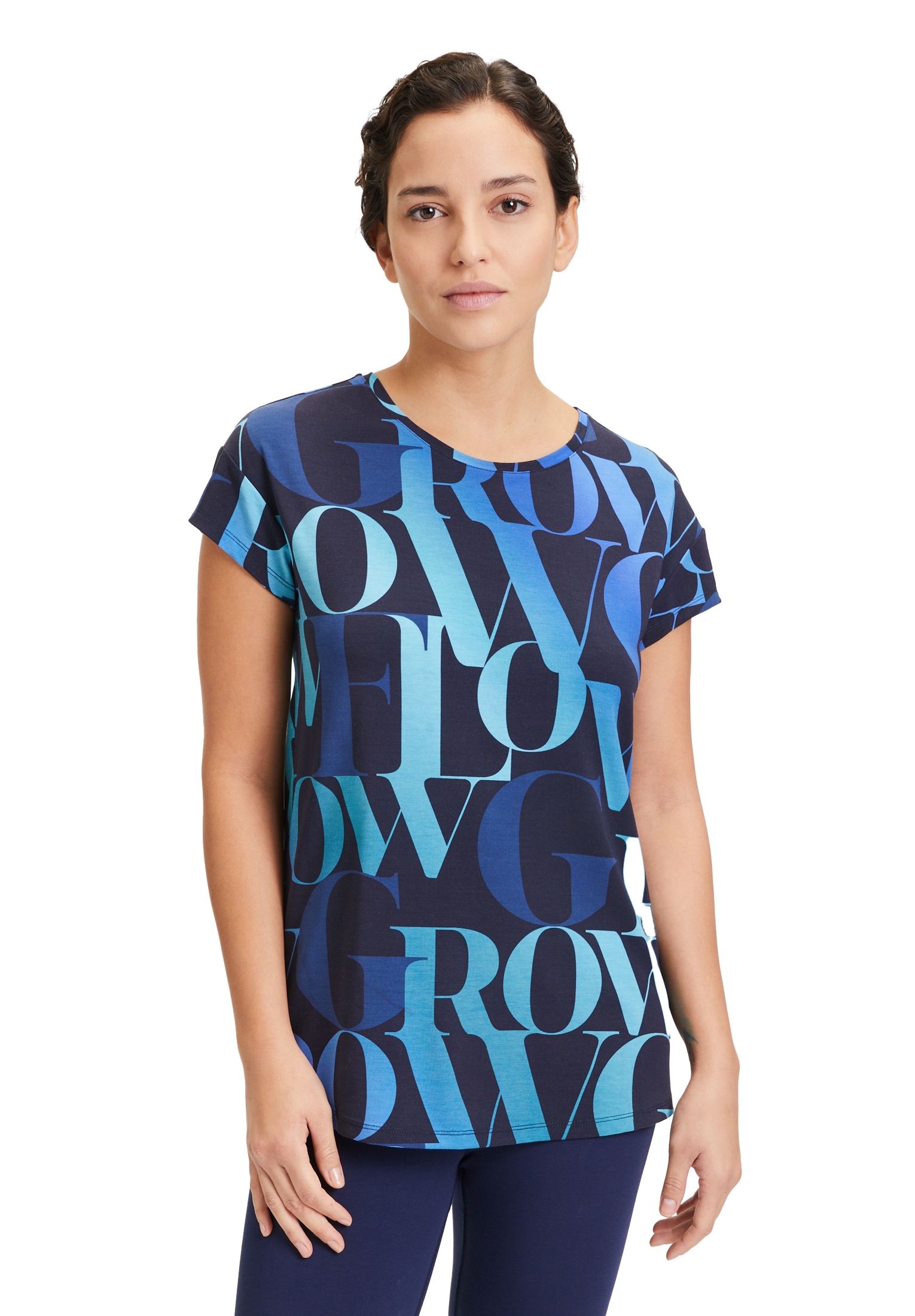 Betty Barclay Kurzarmshirt "Betty Barclay Damen Oversize-Shirt mit Muster", günstig online kaufen