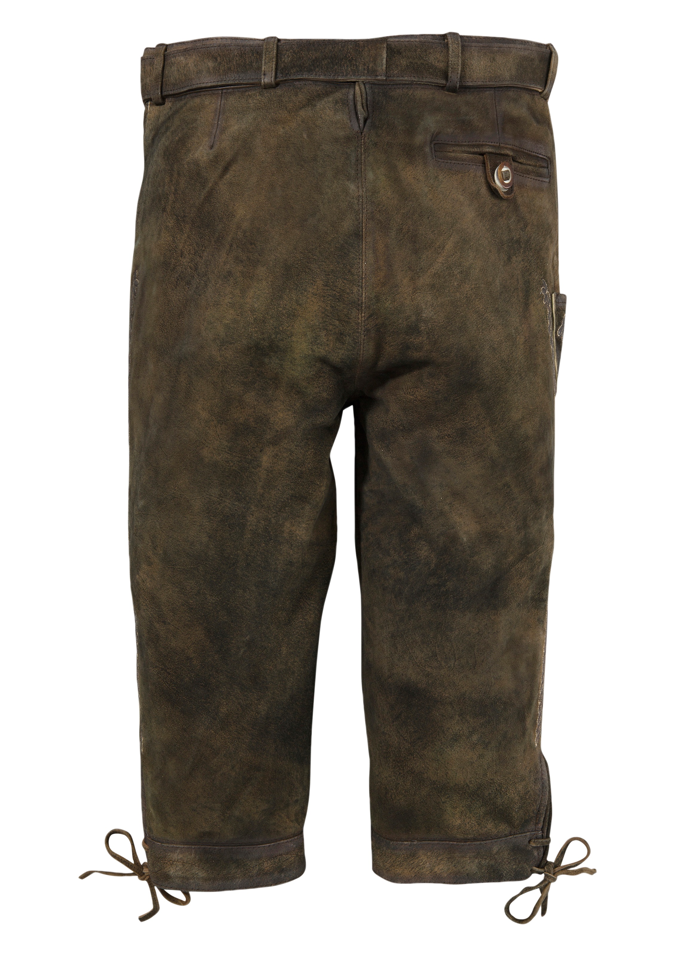 MarJo Trachtenlederhose »Herren«, (2 tlg., mit Gürtel), mit traditioneller Stickerei