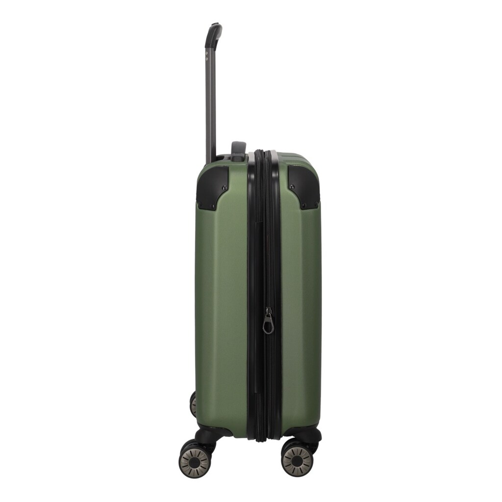 travelite Hartschalen-Trolley »CITY 4w Trolley S erweiterbar, Anthrazit«, 4 Rollen, Handgepäck, Reisekoffer, Hartschalen-Trolley