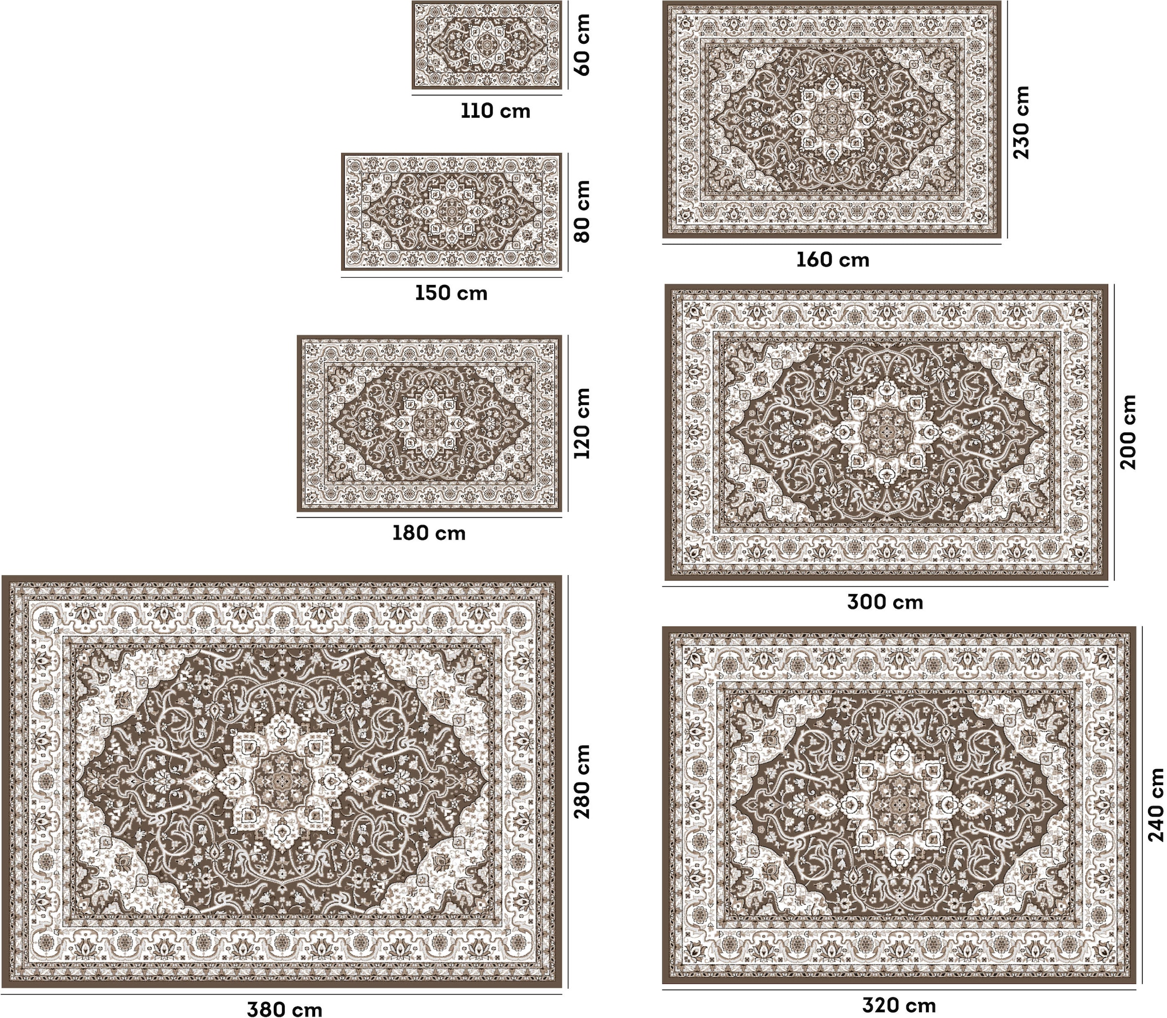 my home Teppich »Miane, Orient-Design, kurzflor«, rechteckig, 8 mm Höhe, weiche Haptik, Wohnzimmer, Esszimmer, Schlafzimmer