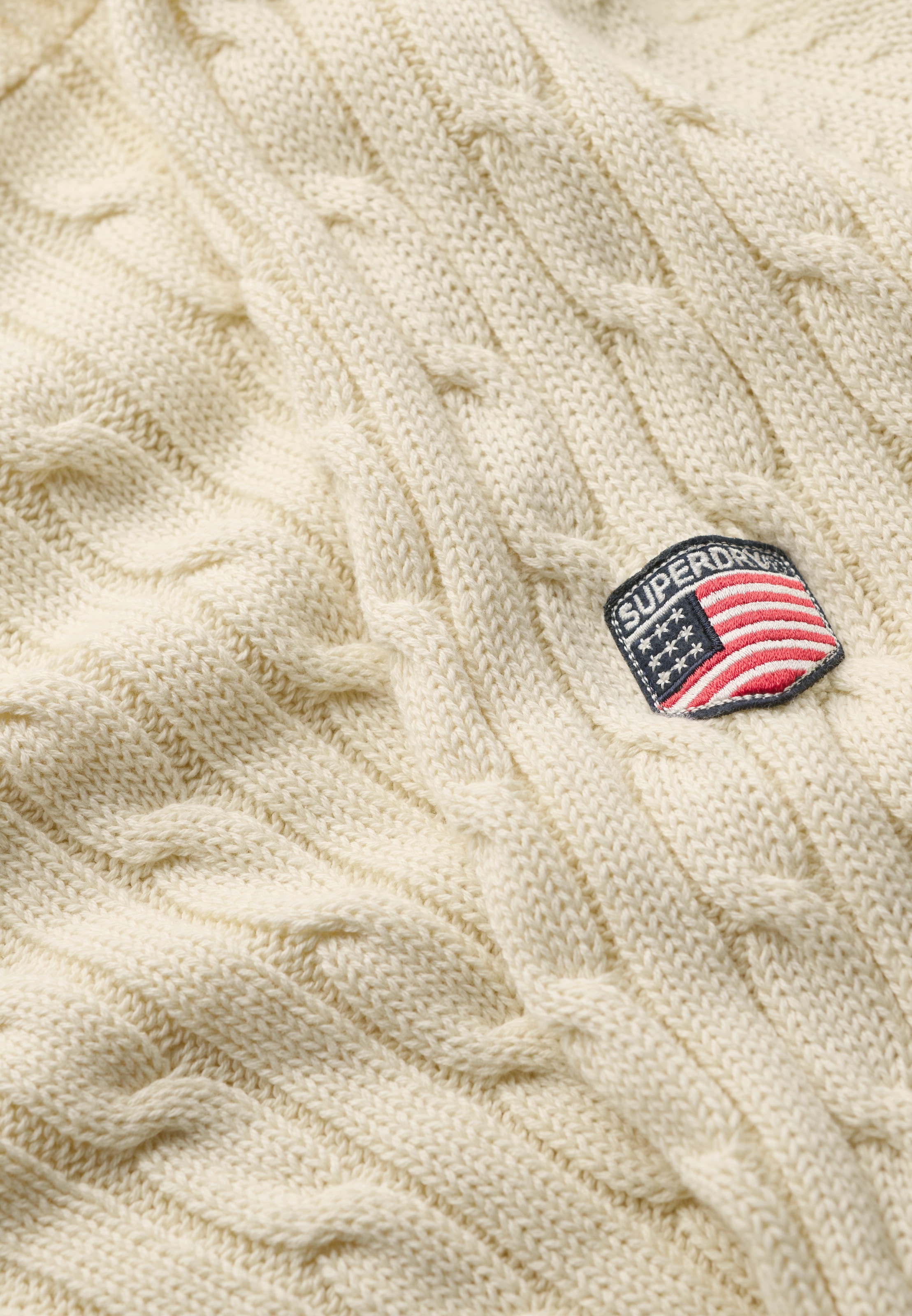 Superdry Strickpullover »SLOUCHY CABLE KNIT«
