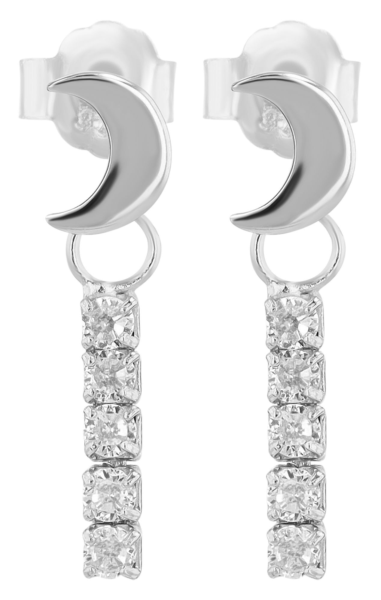 Adelia´s Kettenanhänger »Damen Anhänger – Mond Anhänger aus 925 Silber«  Ein kleines Geschenk mit großer Wirkung