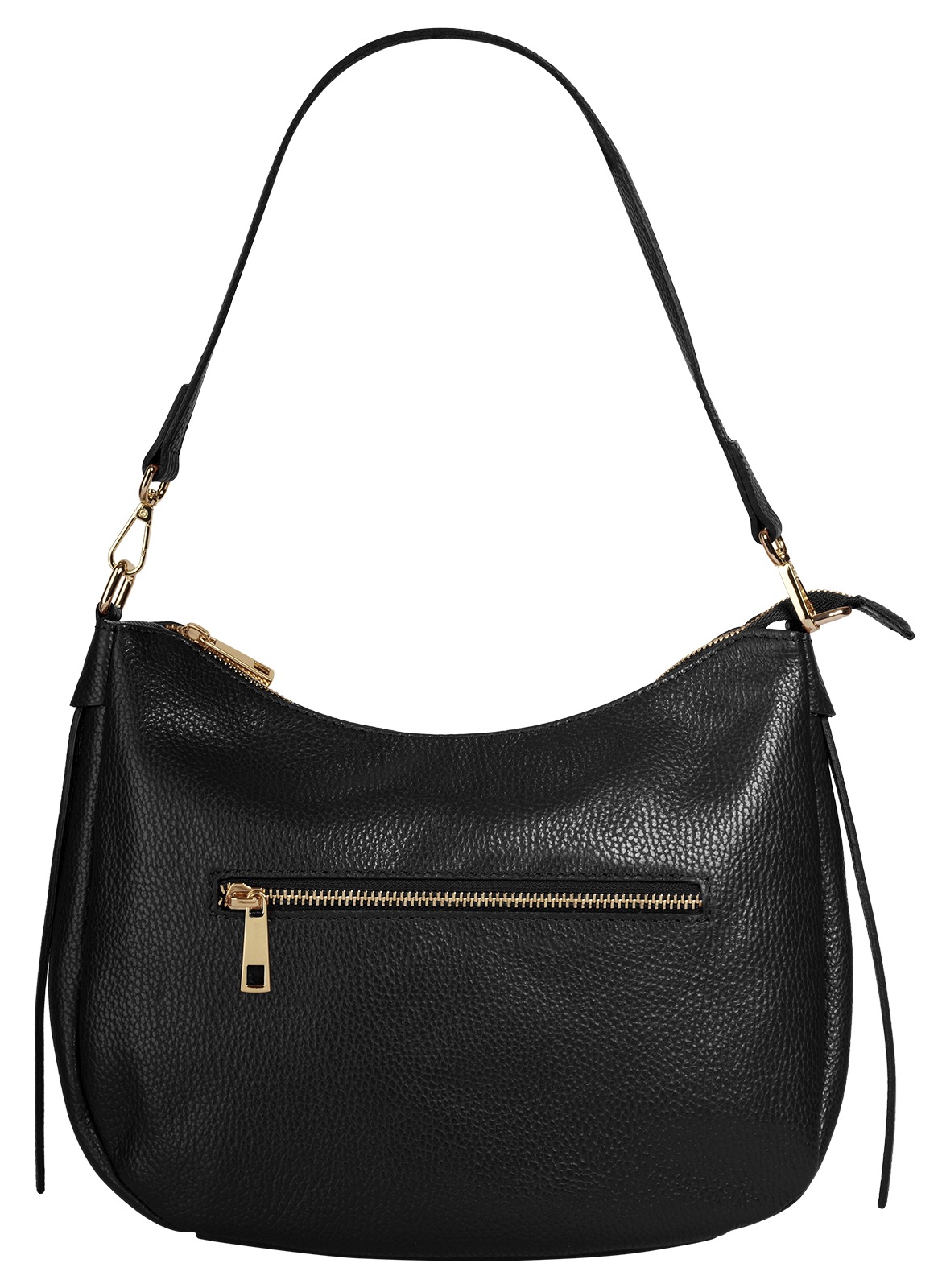 Cluty Umhängetasche, echt Leder, Made in Italy