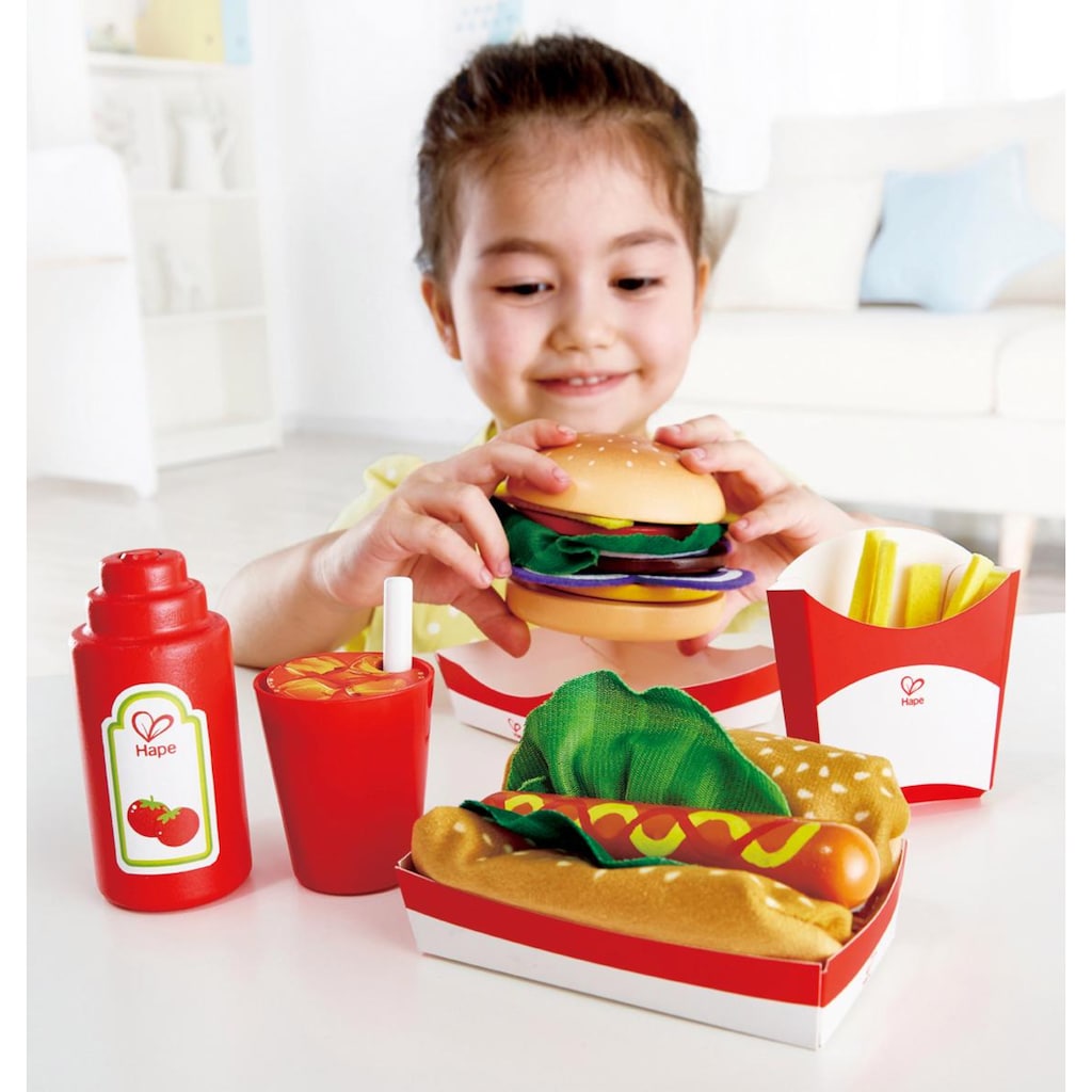 Hape Spiellebensmittel »Fastfood-Set«, (27 tlg.)