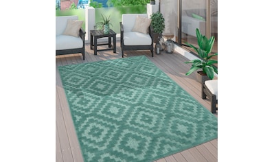 Rechnung 673«, geeignet »Livorno Home Teppich Muster, Rauten Hoch-Tief Scandi, Outdoor Paco Uni-Farben, BAUR rechteckig, auf | Effekt,