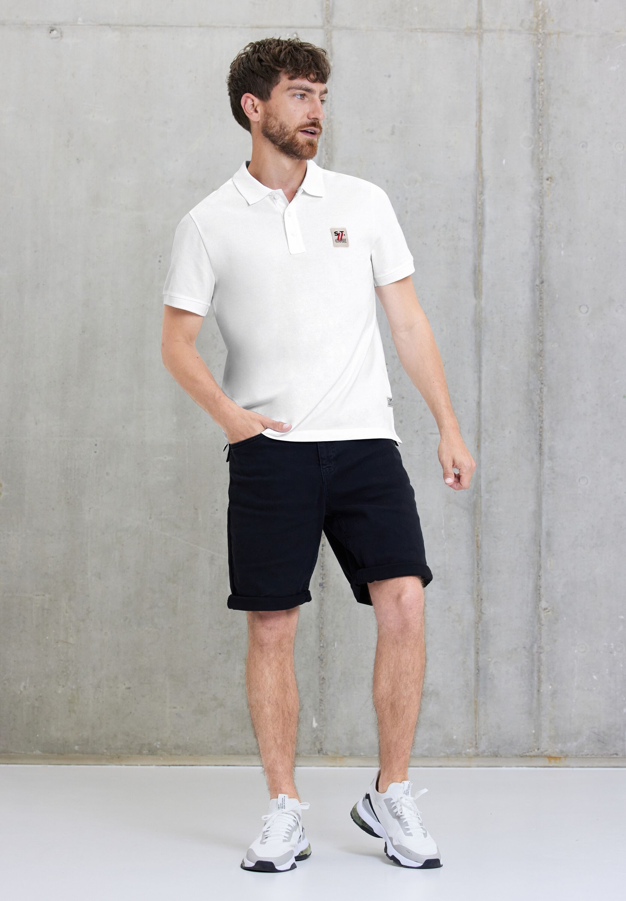 STREET ONE MEN Poloshirt, mit Piqué-Struktur