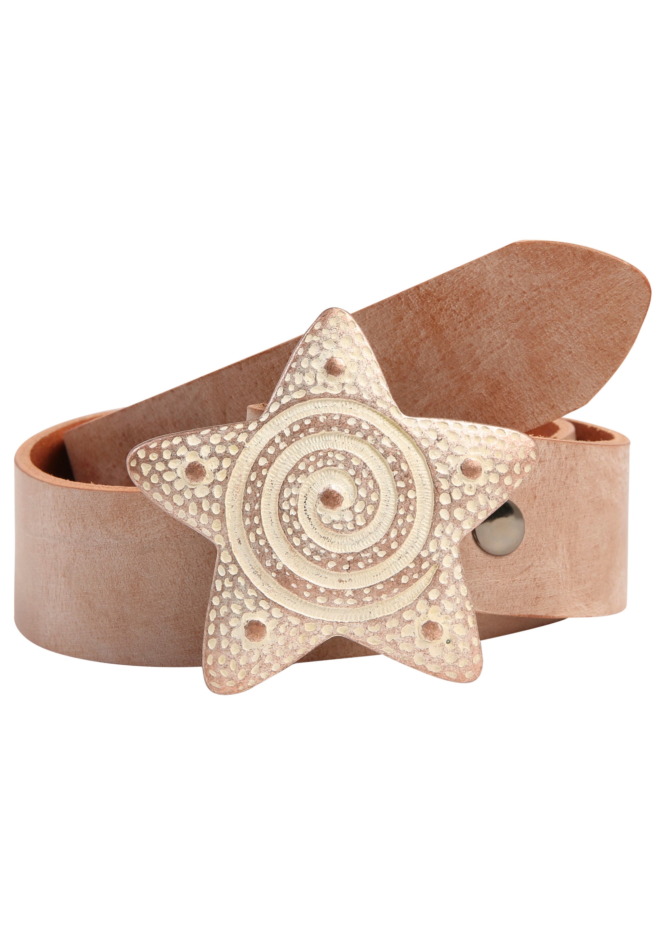 Rettungsring Gürtel Ledergürtel mit austauschbarer Schließe "Seestern Rosé" günstig online kaufen