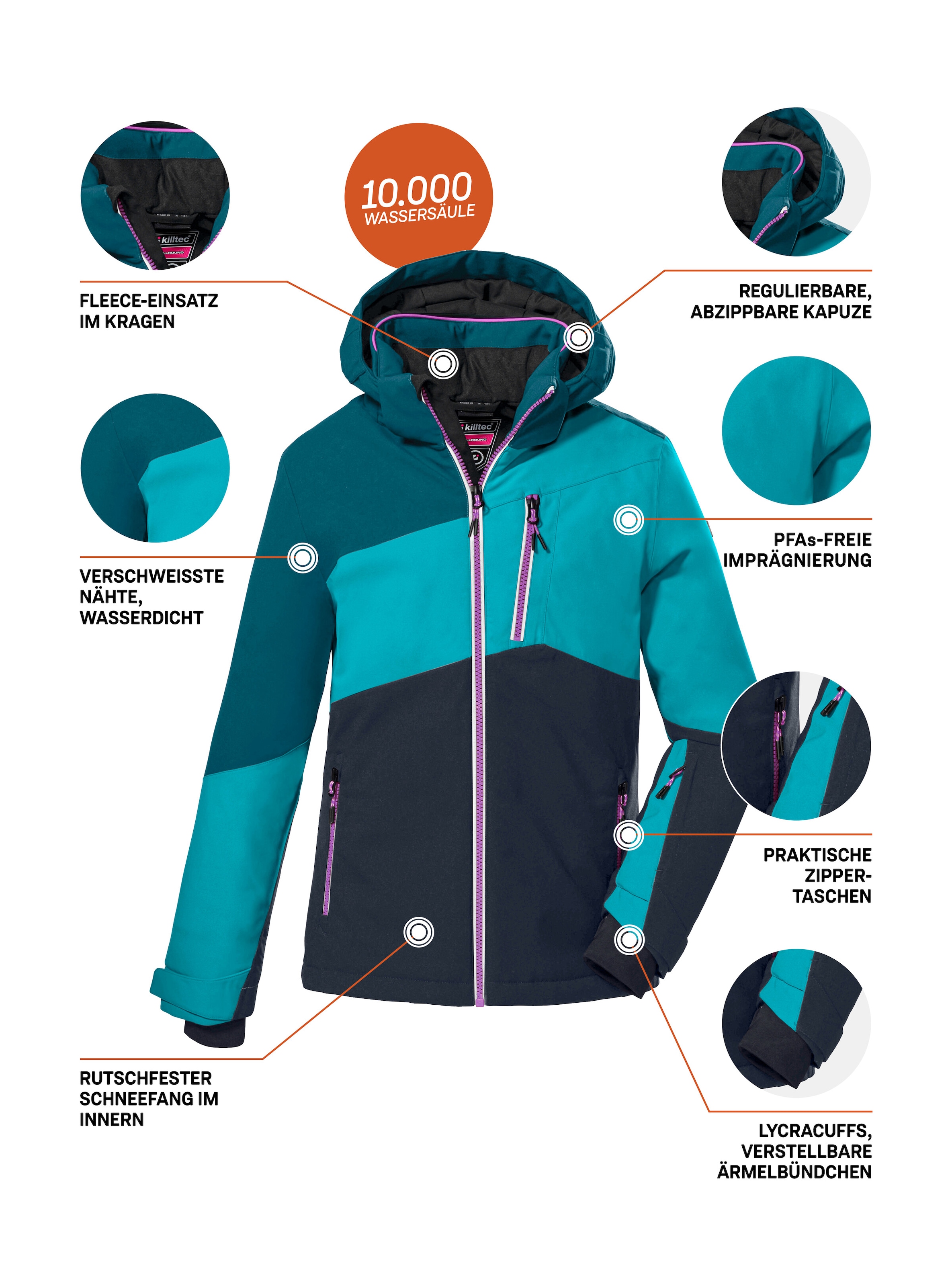 Killtec Skijacke »KSW 166 GRLS SKI JCKT«