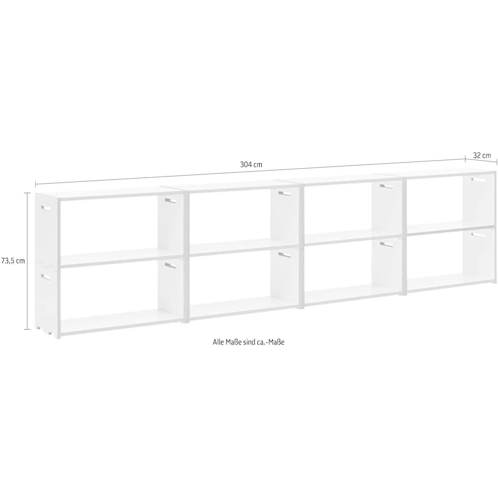 Tojo Mehrzweckregal »hochstapler 8er-Set«