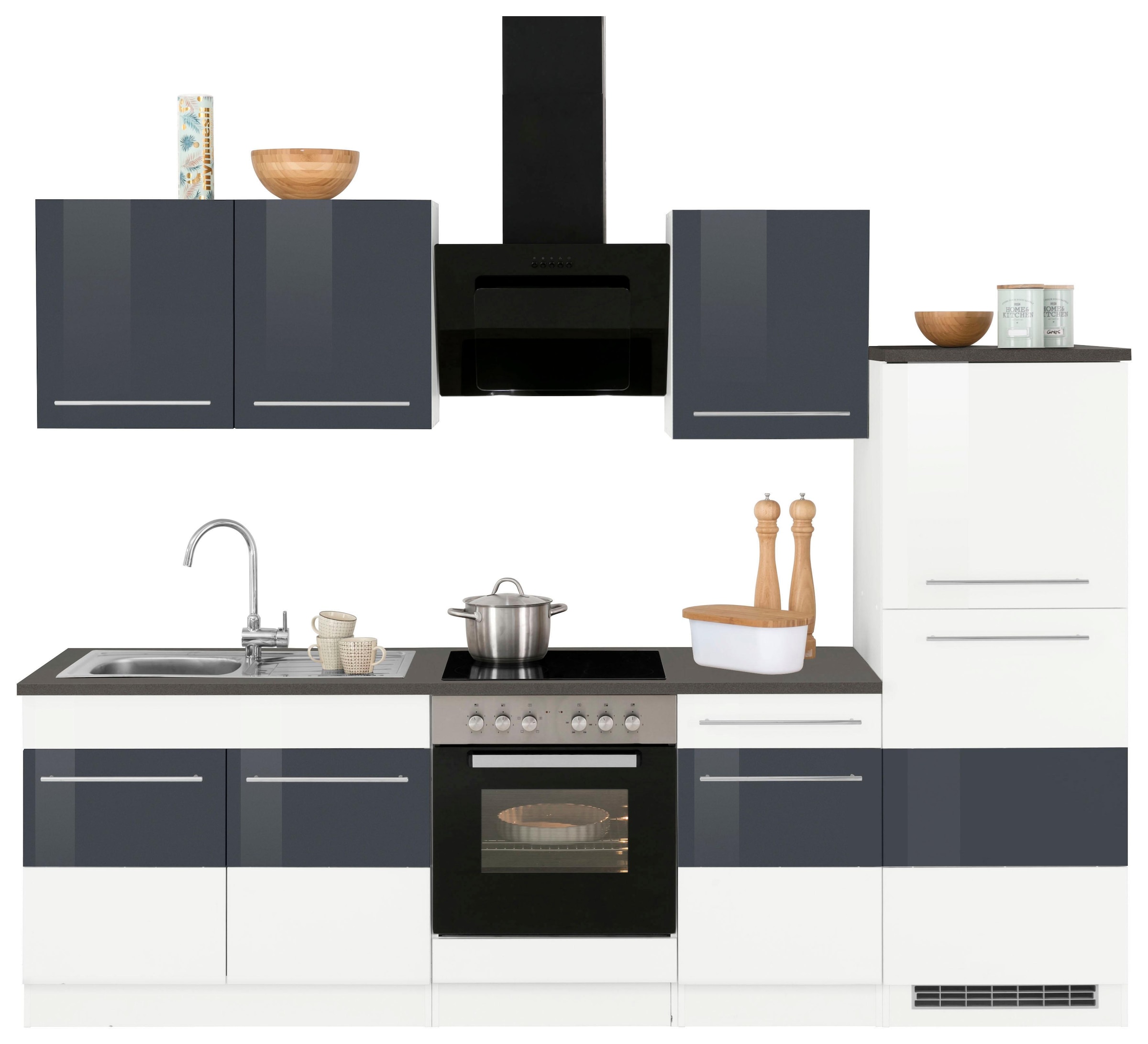 HELD MÖBEL Küchenzeile "Trient", mit E-Geräten, Breite 270 cm günstig online kaufen