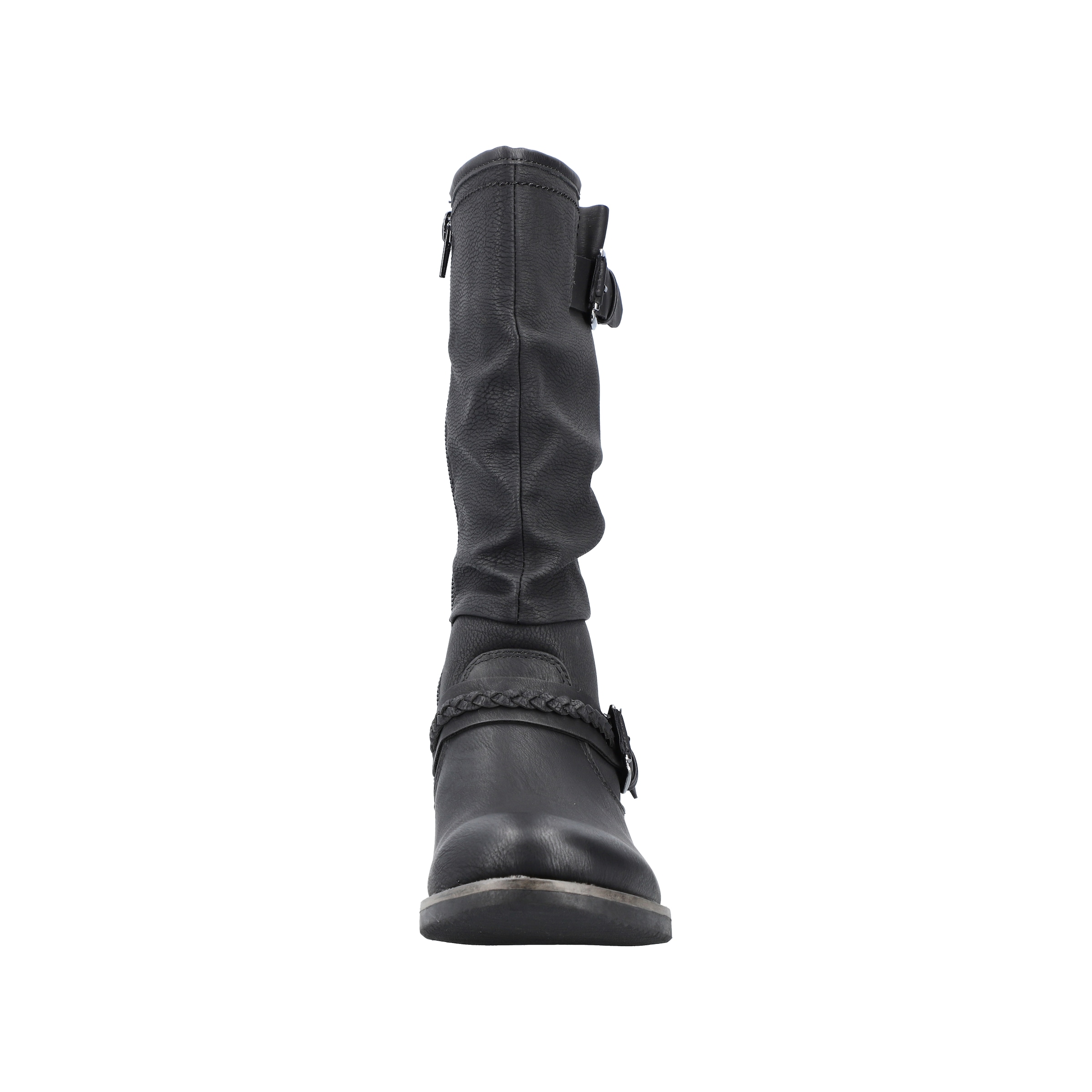 Rieker Stiefel  Winterboots, ,Blockabsatz mit gerafftem slouchy-Schaft, schmale Form