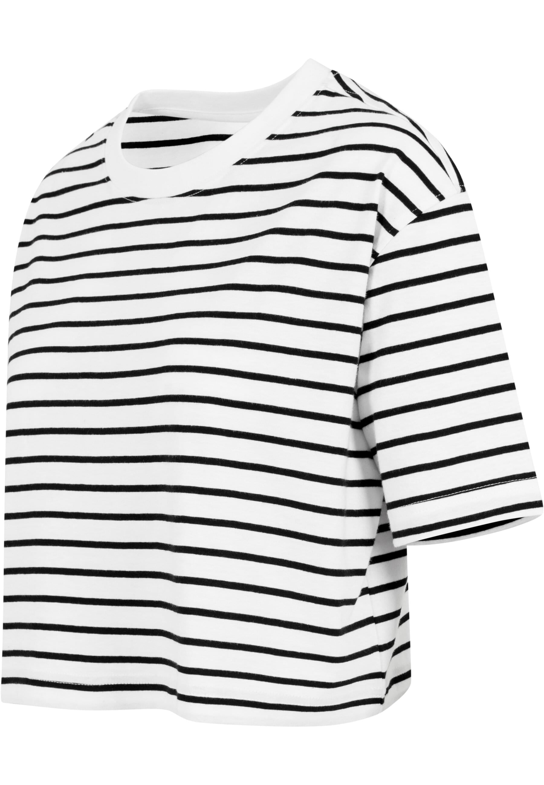 URBAN CLASSICS Kurzarmshirt »Urban Classics Damen Ladies Short Striped Oversized Tee«, (1 tlg.)