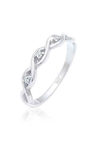 Verlobungsring »Knoten Unendlich Diamant (0.045 ct.) 925er Silber«