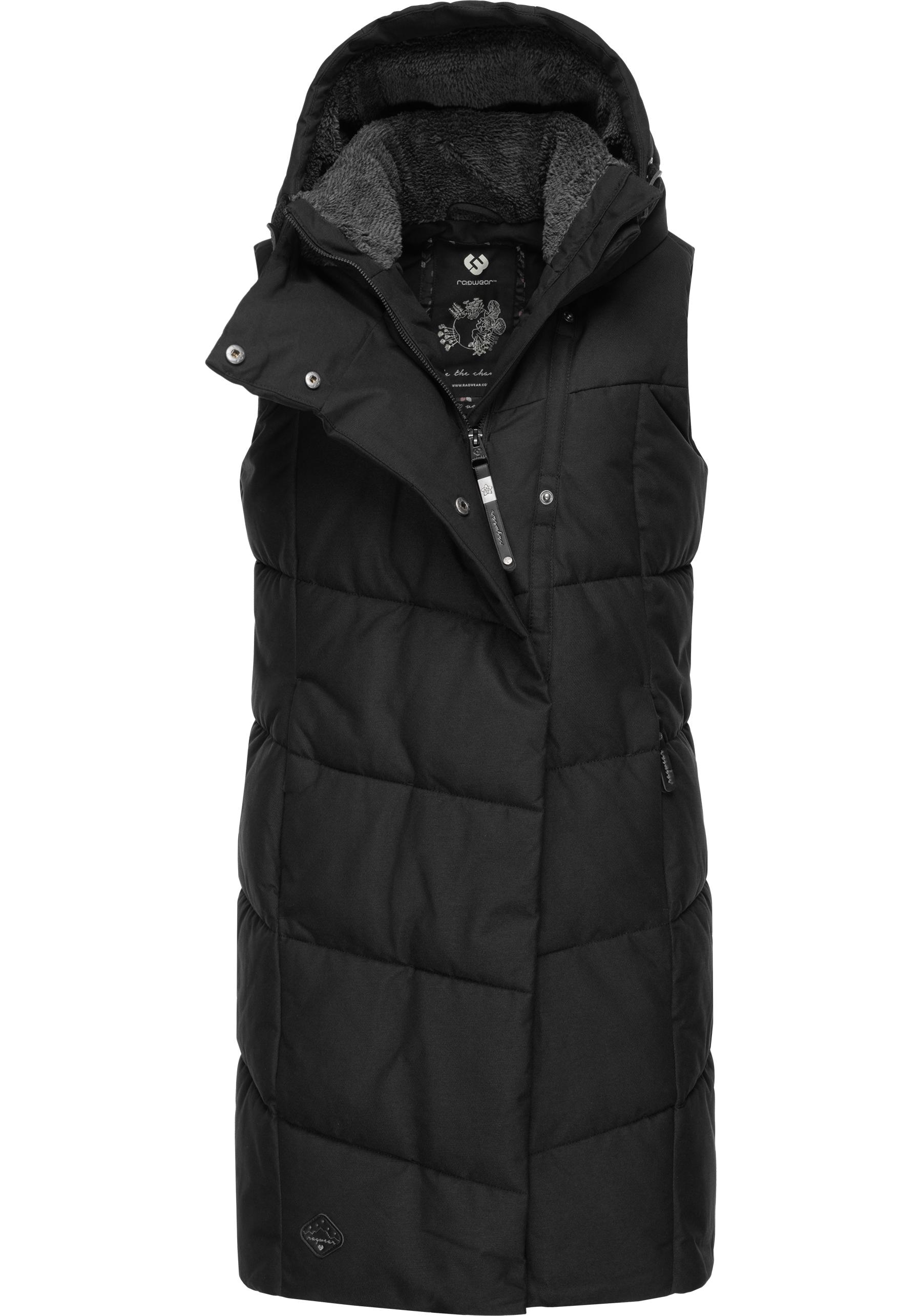und stylische | Ragwear kaufen online Winterweste mit »Pavla Steppweste Kapuze Vest«, BAUR Teddyfutter