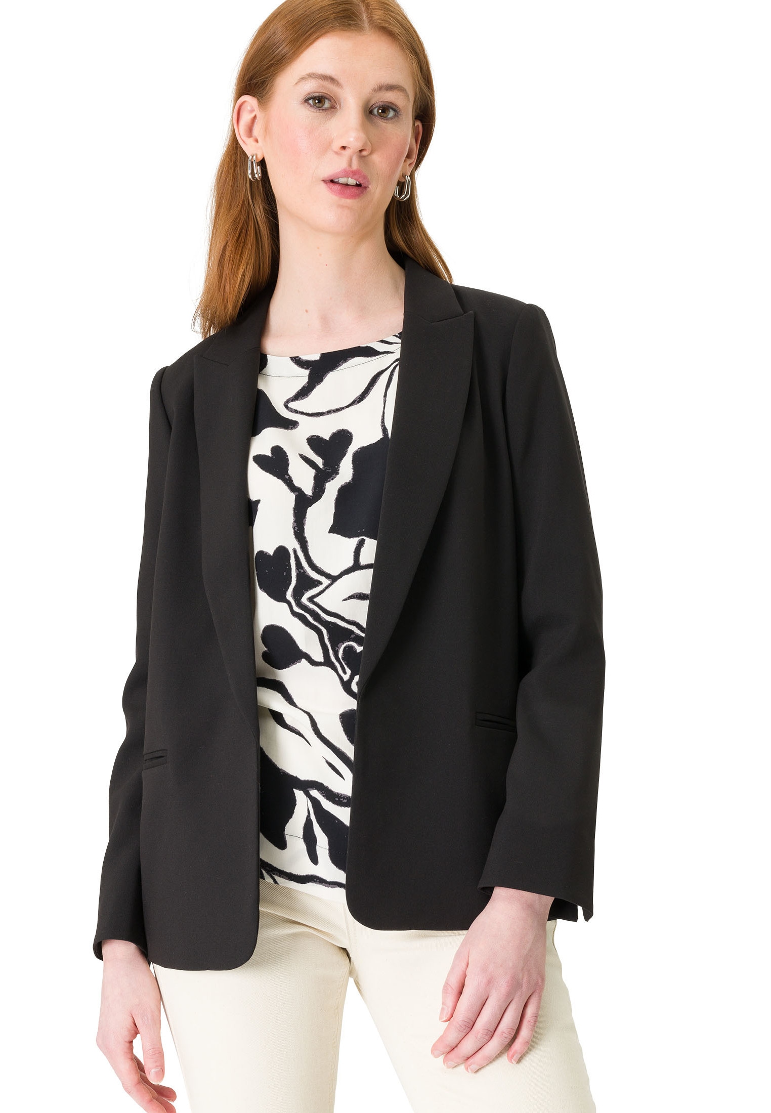 Jackenblazer »zero Eleganter Blazer mit Paspeltaschen«, Plain/ohne Details