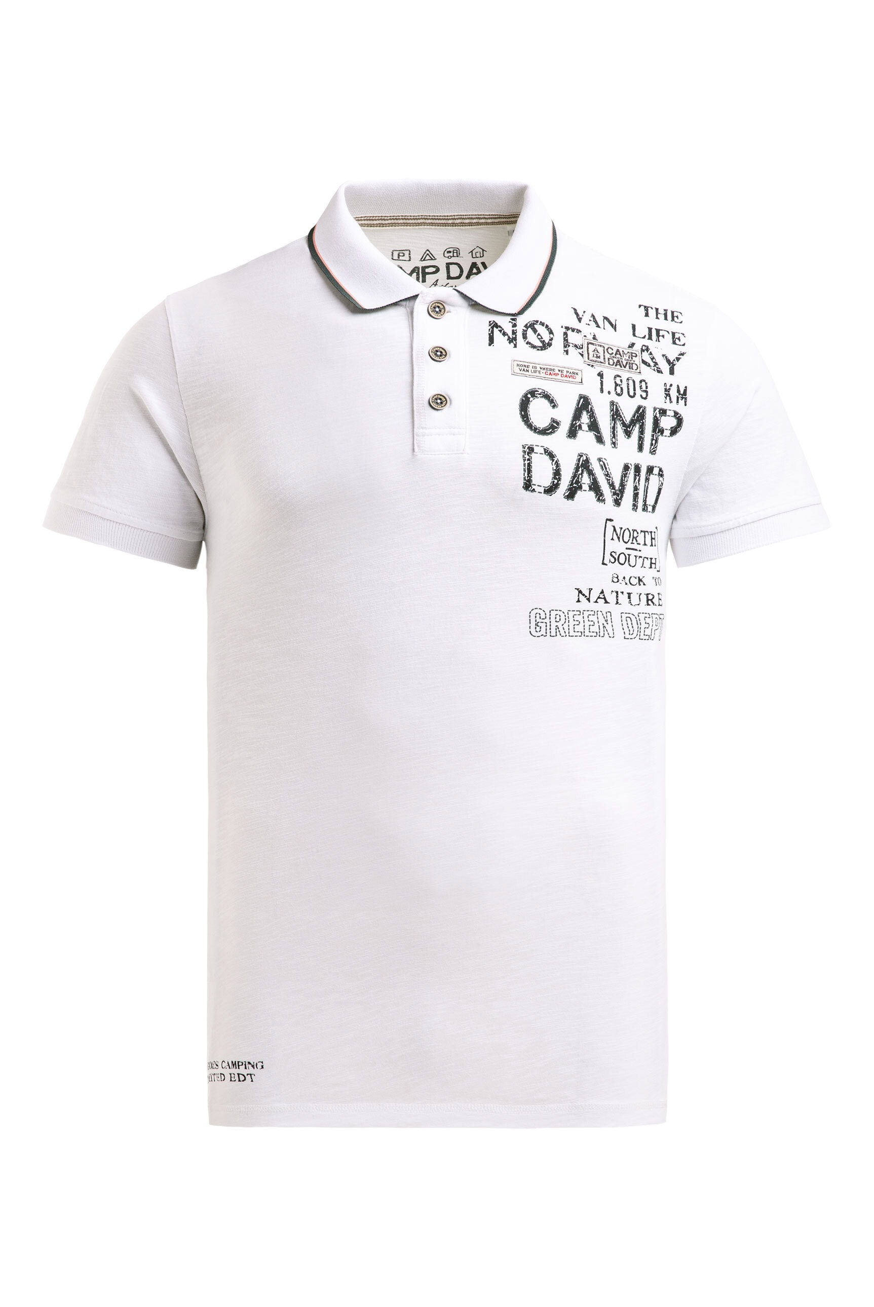 CAMP DAVID Poloshirt aus Baumwolle