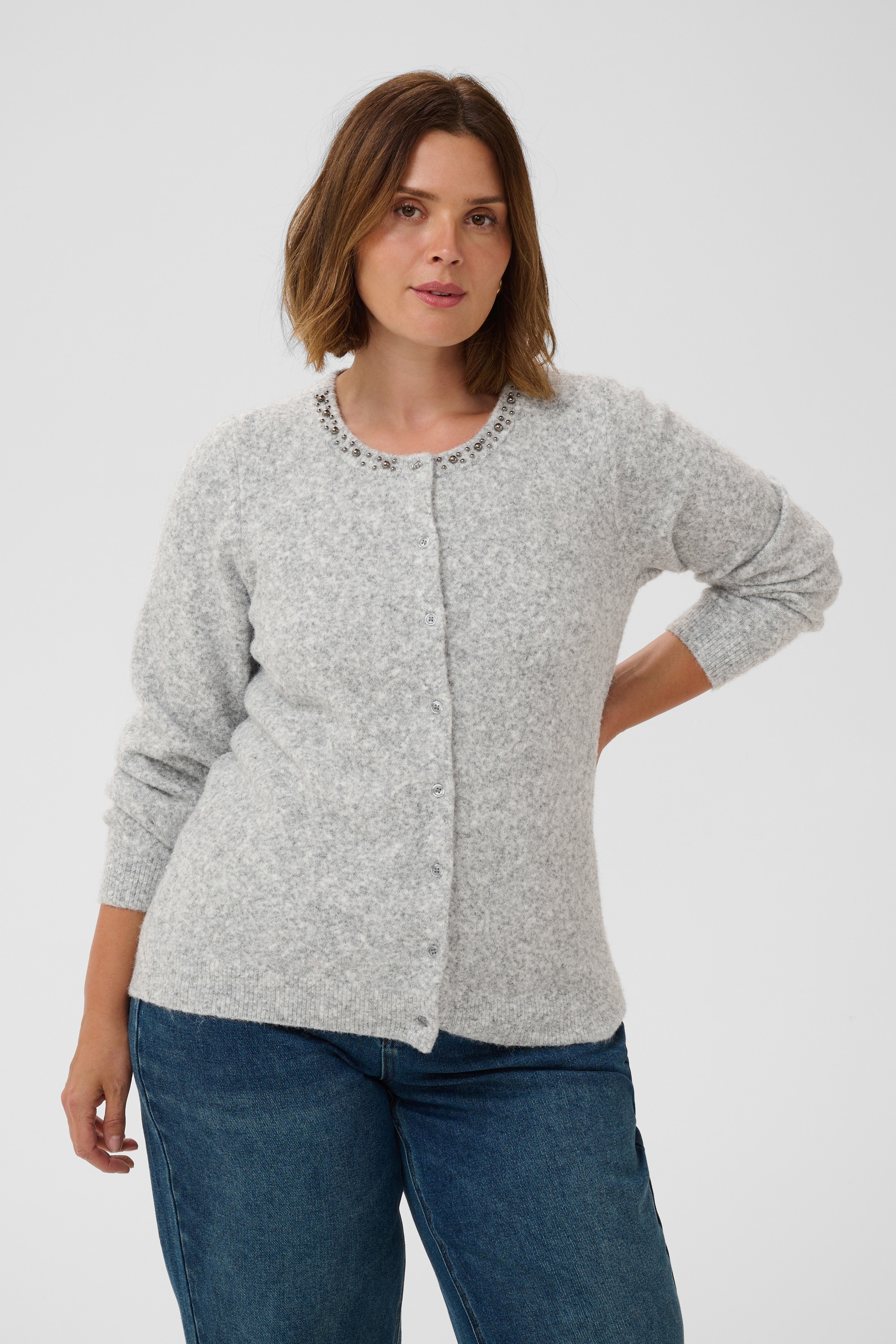 KAFFE Curve Strickjacke »Damen Strickjacke KCselia«