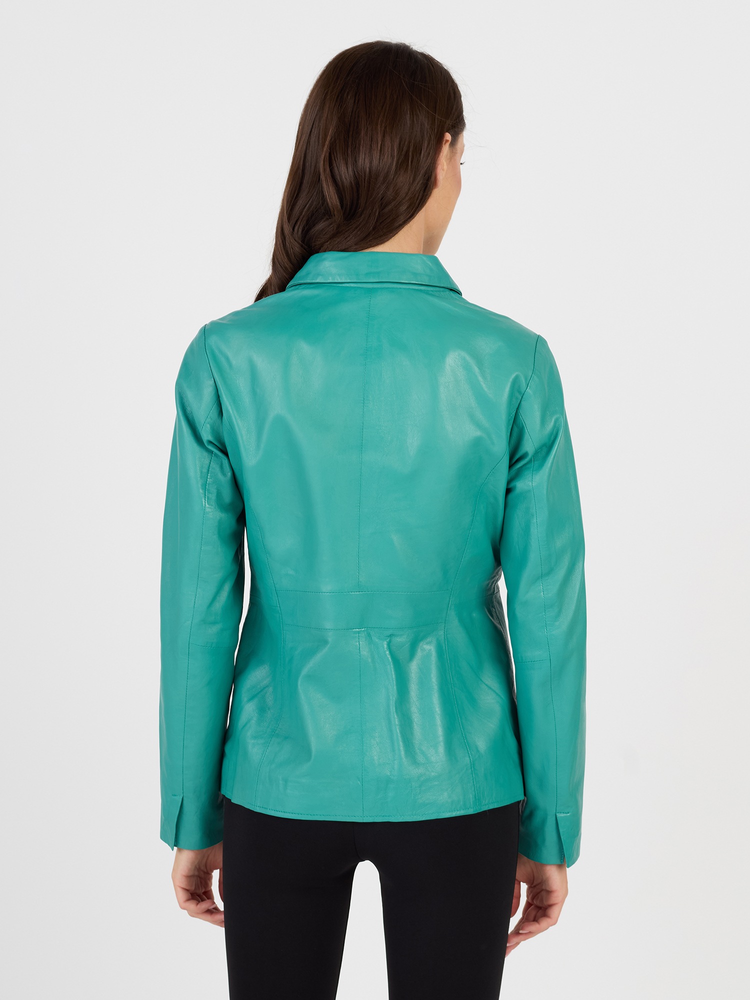JCC 3102222 Leather Jacket Deep Turquoise 36 3