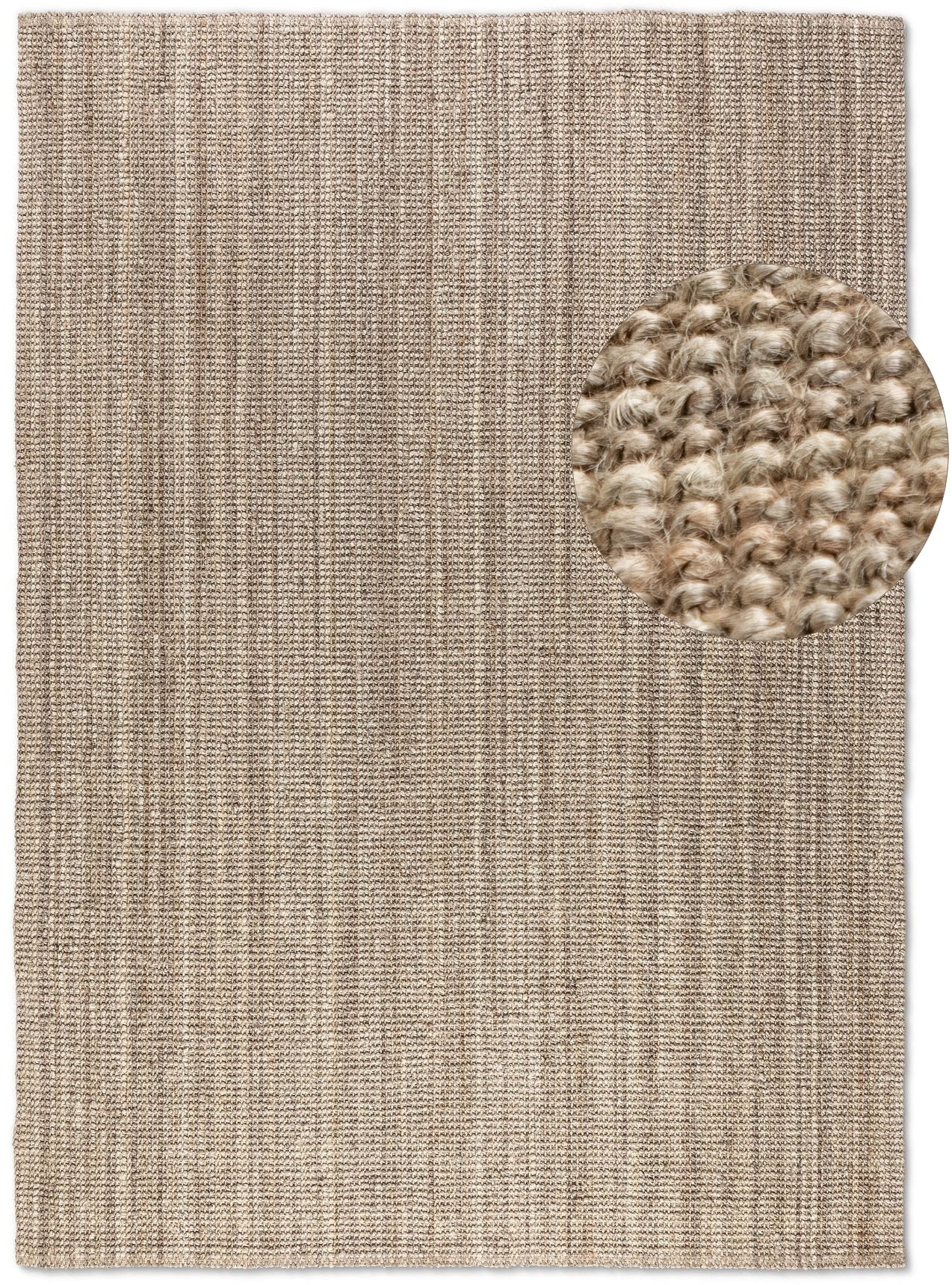 HANSE Home Teppich »Jaipur Juteteppich, als Läufer und in Rund«, rechteckig, 10 mm Höhe, 100% Naturfaser, Nachhaltig, Wohnzimmer, Esszimmer, Schlafzimmer, GRS