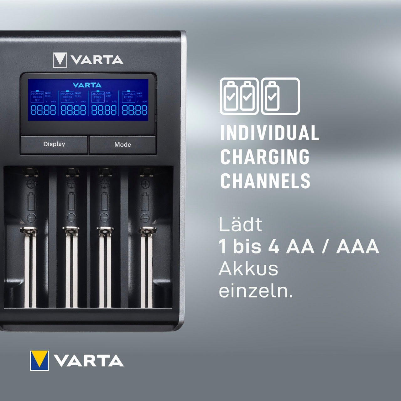 VARTA Batterie-Ladegerät »LCD Dual Tech«, 500 mA