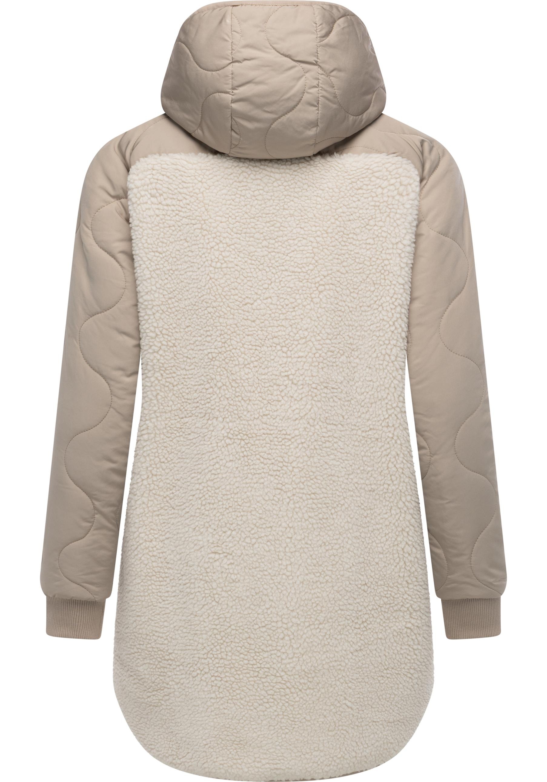 Thumbnail - Ragwear Fellimitatmantel "Longeddy" Kuscheliger Plüschmantel mit Kapuze