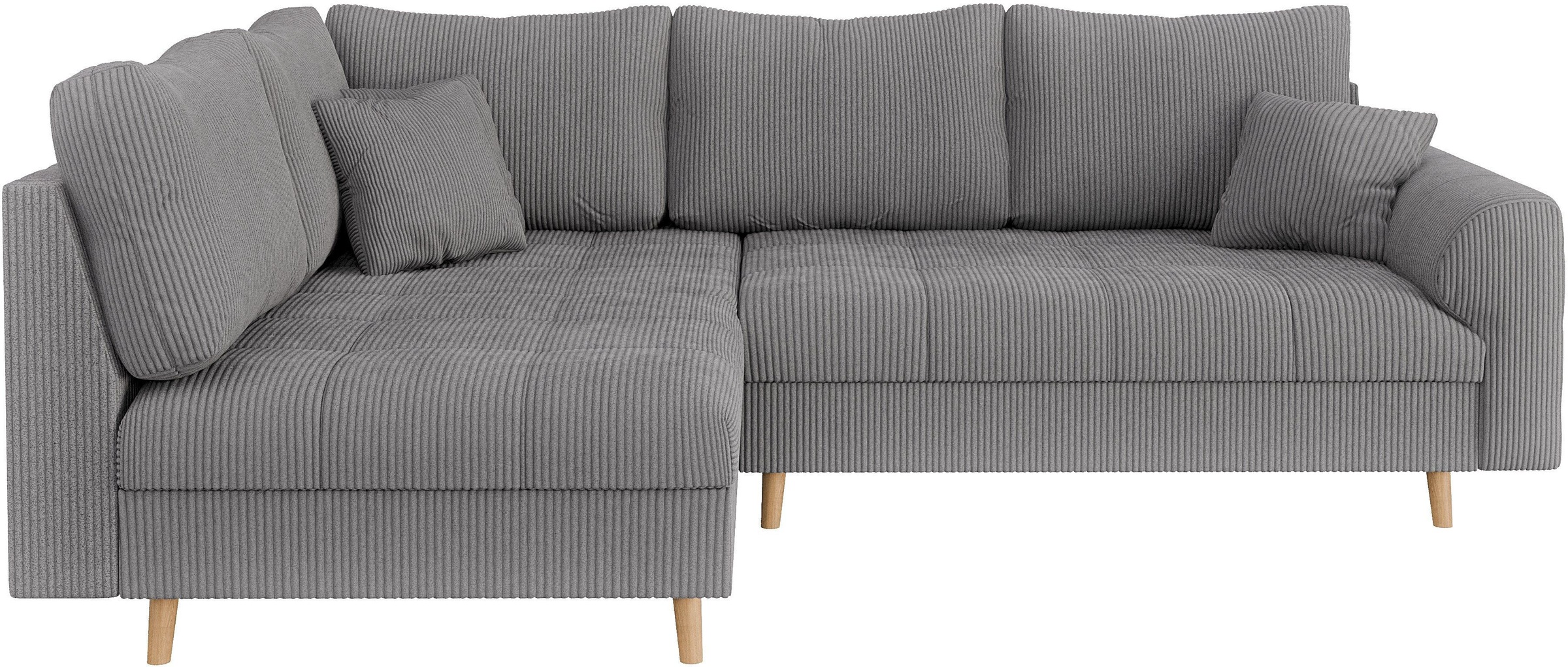 Home affaire Ecksofa "CHARRE L-Form mit Ottomane, Maße B/T/H: 231/161/81 cm günstig online kaufen