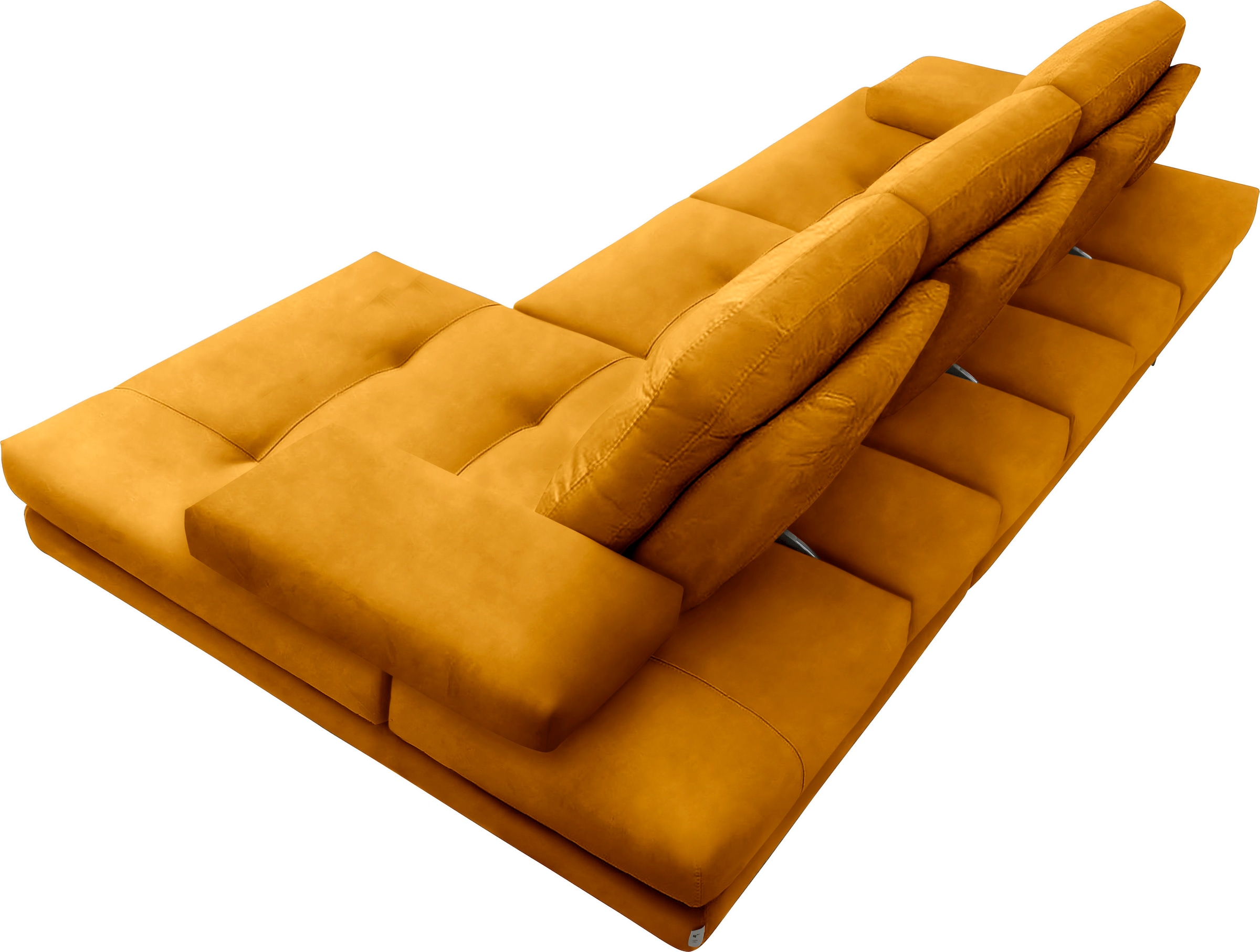 CALIA ITALIA Ecksofa »Toby Wing, L-Form, Designsofa mit sensationellem Sitzkomfort«, inklusive Sitztiefenverstellung, Füße in chrom glänzend
