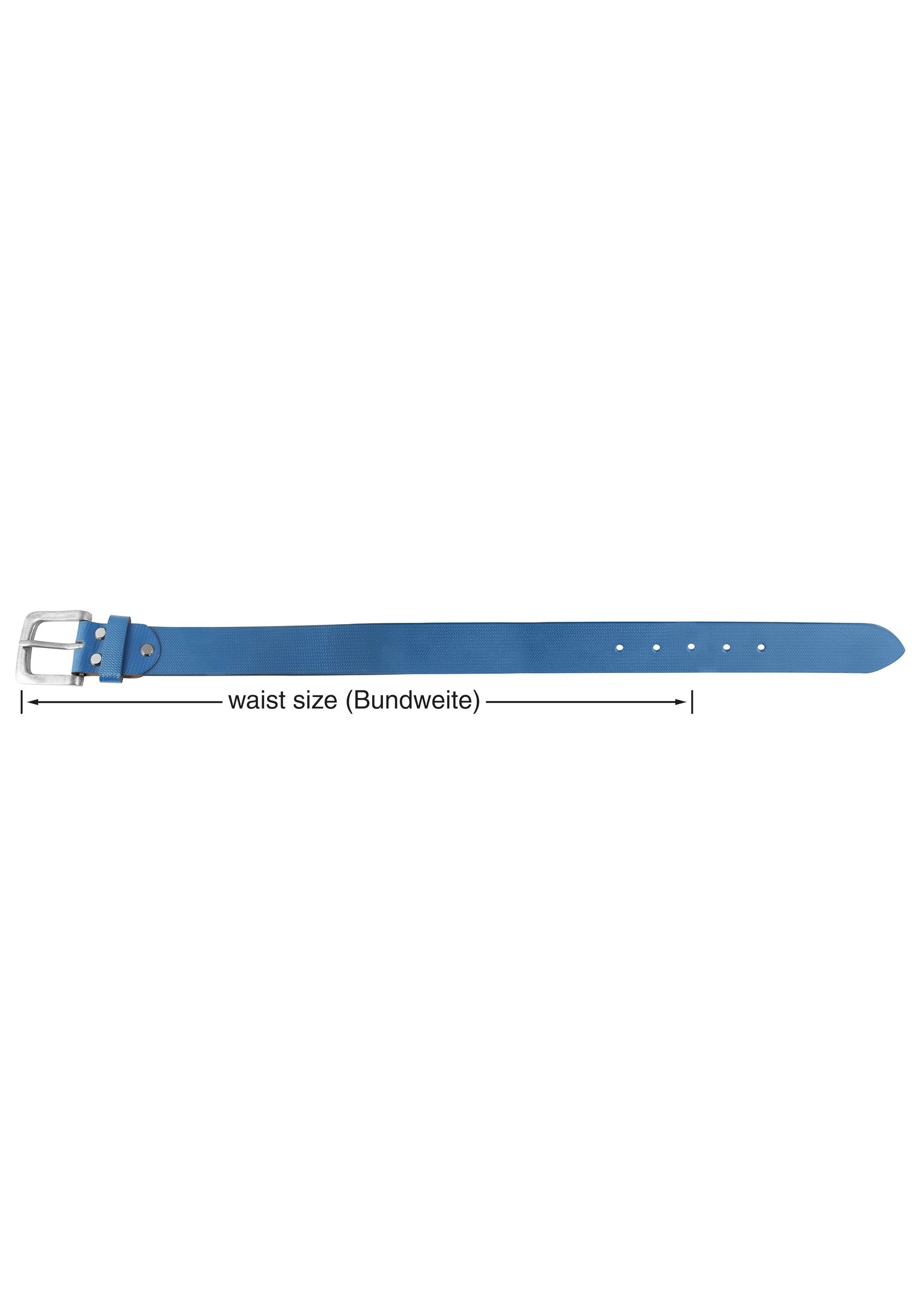 Leonardo Verrelli Ledergürtel »90 cm - 130 cm (Bundweite) in Dunkelblau aus 100% Echtleder,«