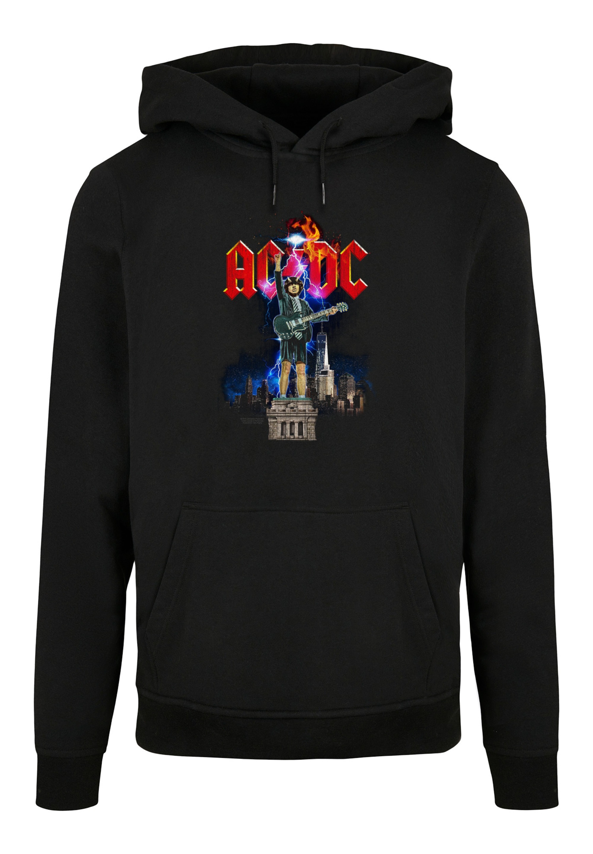 F4NT4STIC Kapuzenpullover »ACDC Rock Band Music Angus NYC Lightning«, Print