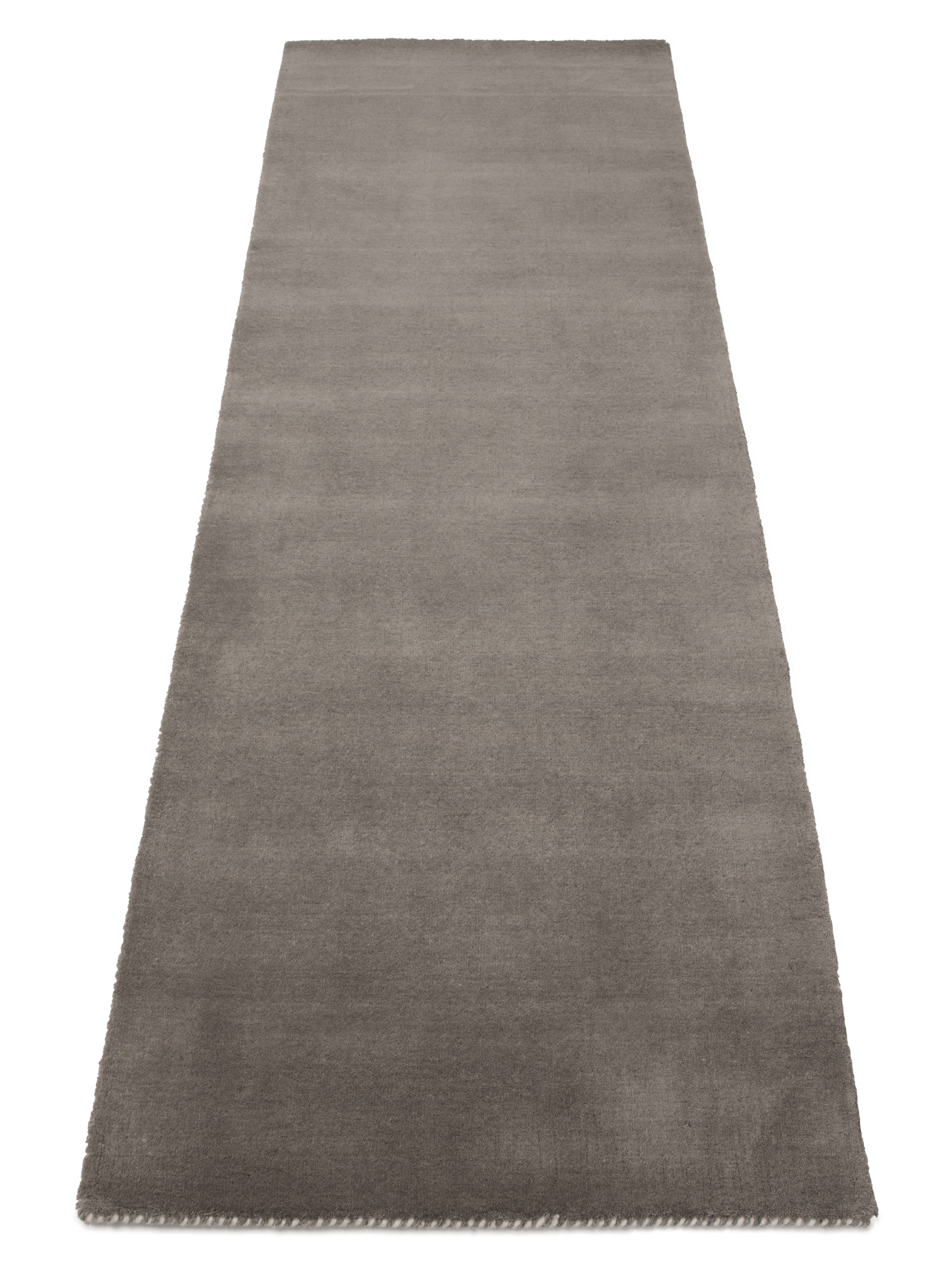 carpetfine Wollteppich »Gabbeh Lola Uni«, rechteckig, 14 mm Höhe, mit natürlichem Pflanzenmaterial von Hand gewebt, auch in Rund