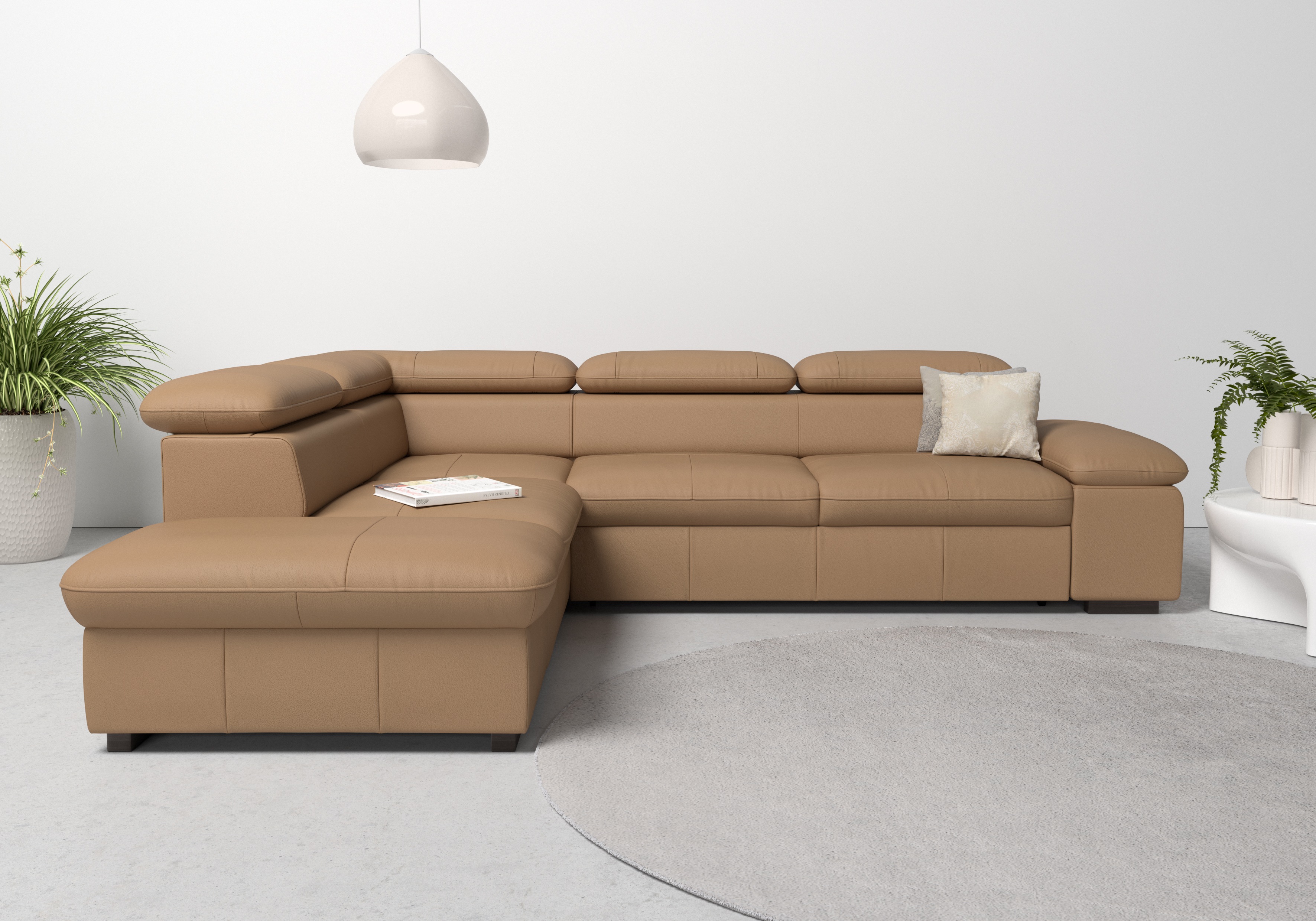 Thumbnail - Home affaire Ecksofa "Alberto L-Form", mit Kopfteilverstellung, wahlweise mit Bettfunktion