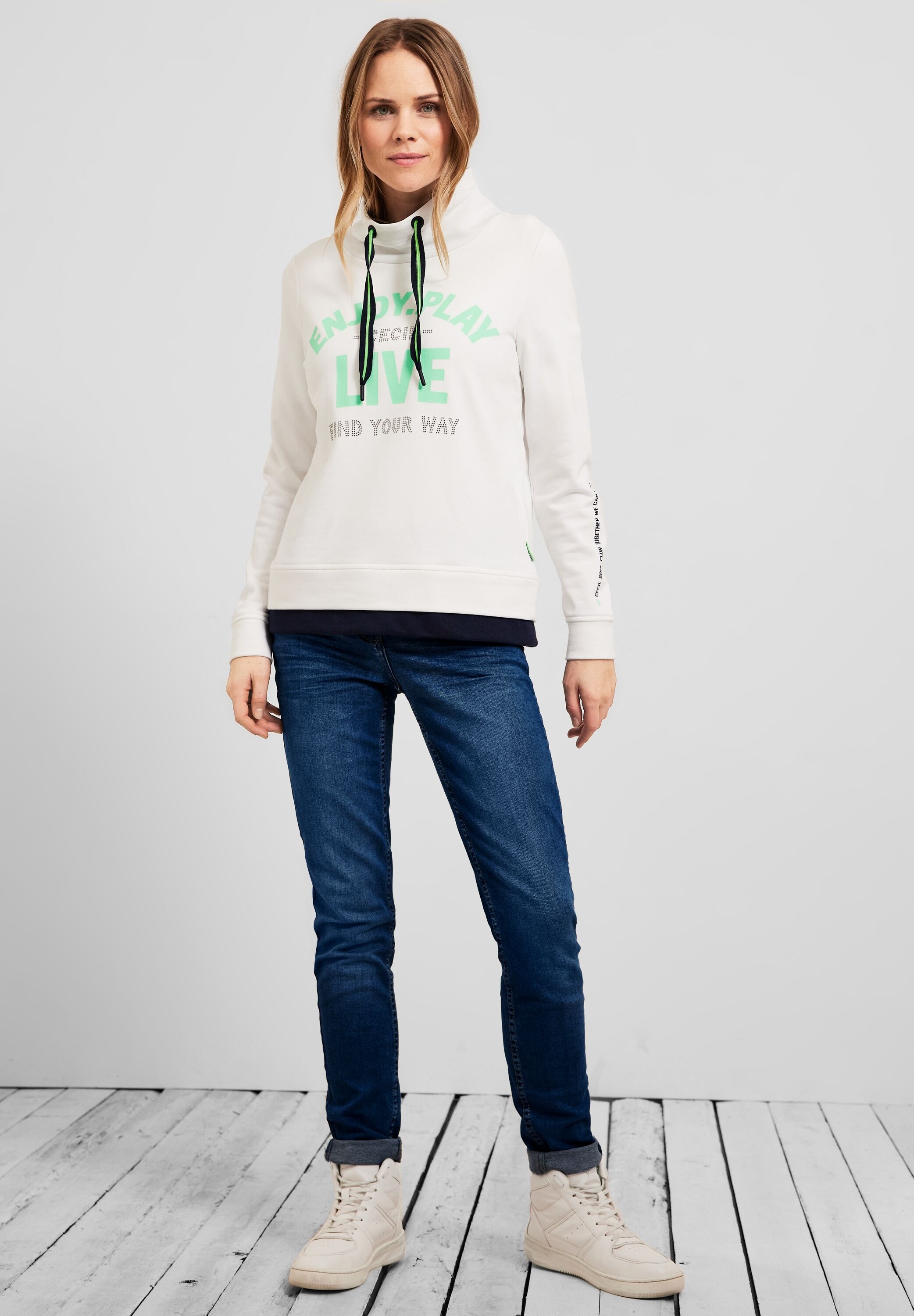 Cecil Slim-fit-Jeans High Waist