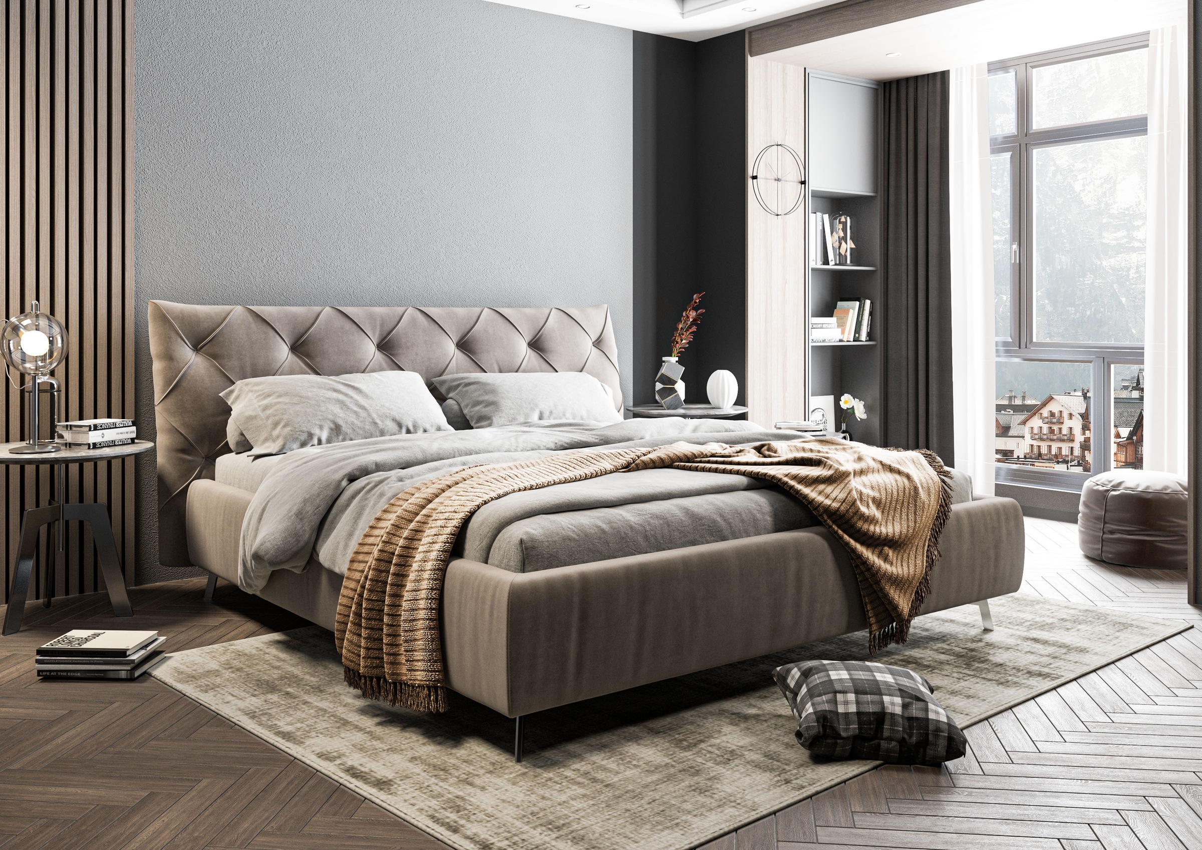 Home affaire Polsterbett "Elloree in 4 Breiten bis 200cm, auch in Leder" Ko günstig online kaufen