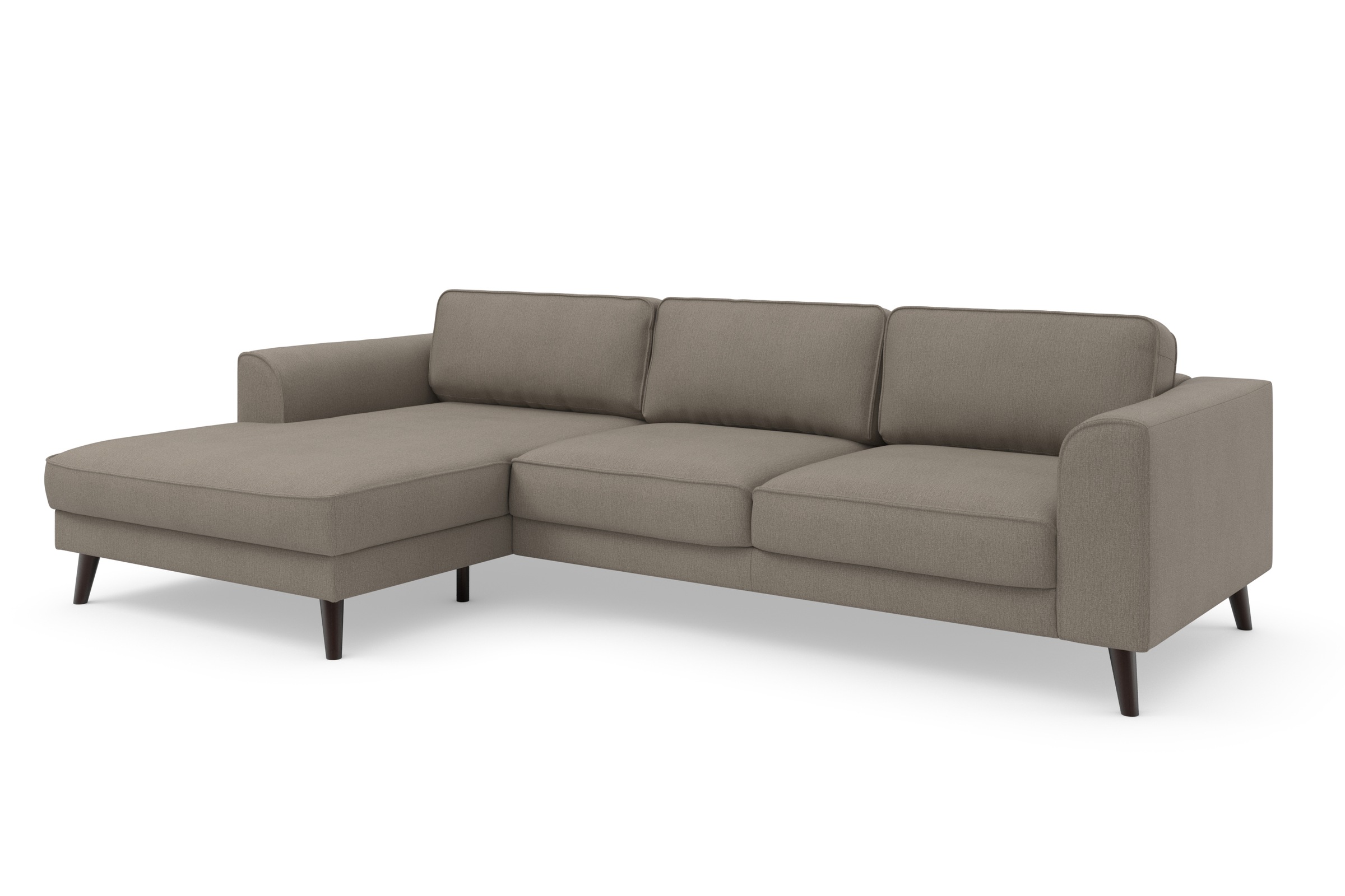 TRENDMANUFAKTUR Ecksofa »Lumber Jack, elegantes Designsofa, zeitlos modern, hoher Sitzkomfort«, wahlweise mit Bettfunktion u. Bettkasten, L-Form