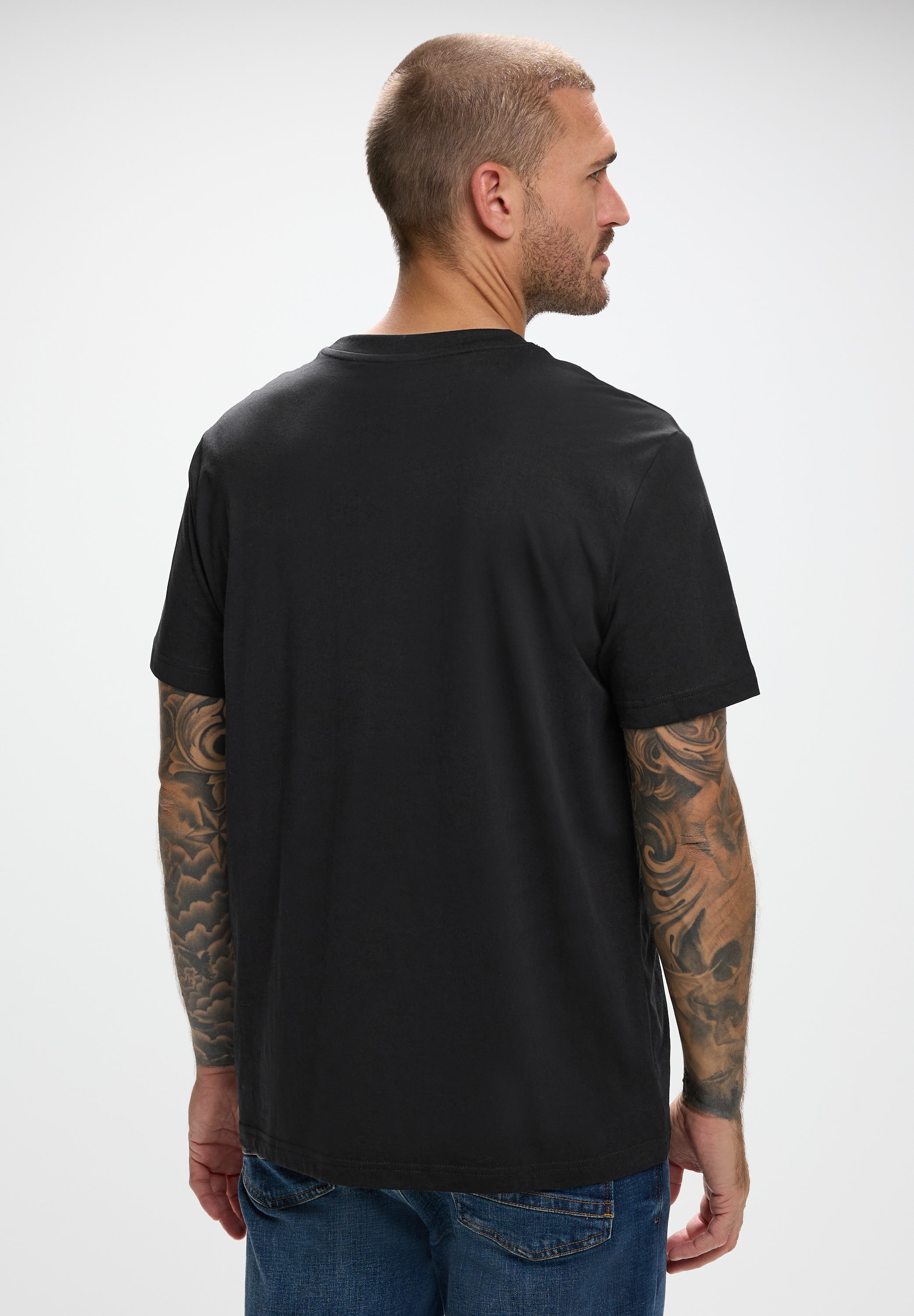 STREET ONE MEN T-Shirt mit Rundhalsausschnitt