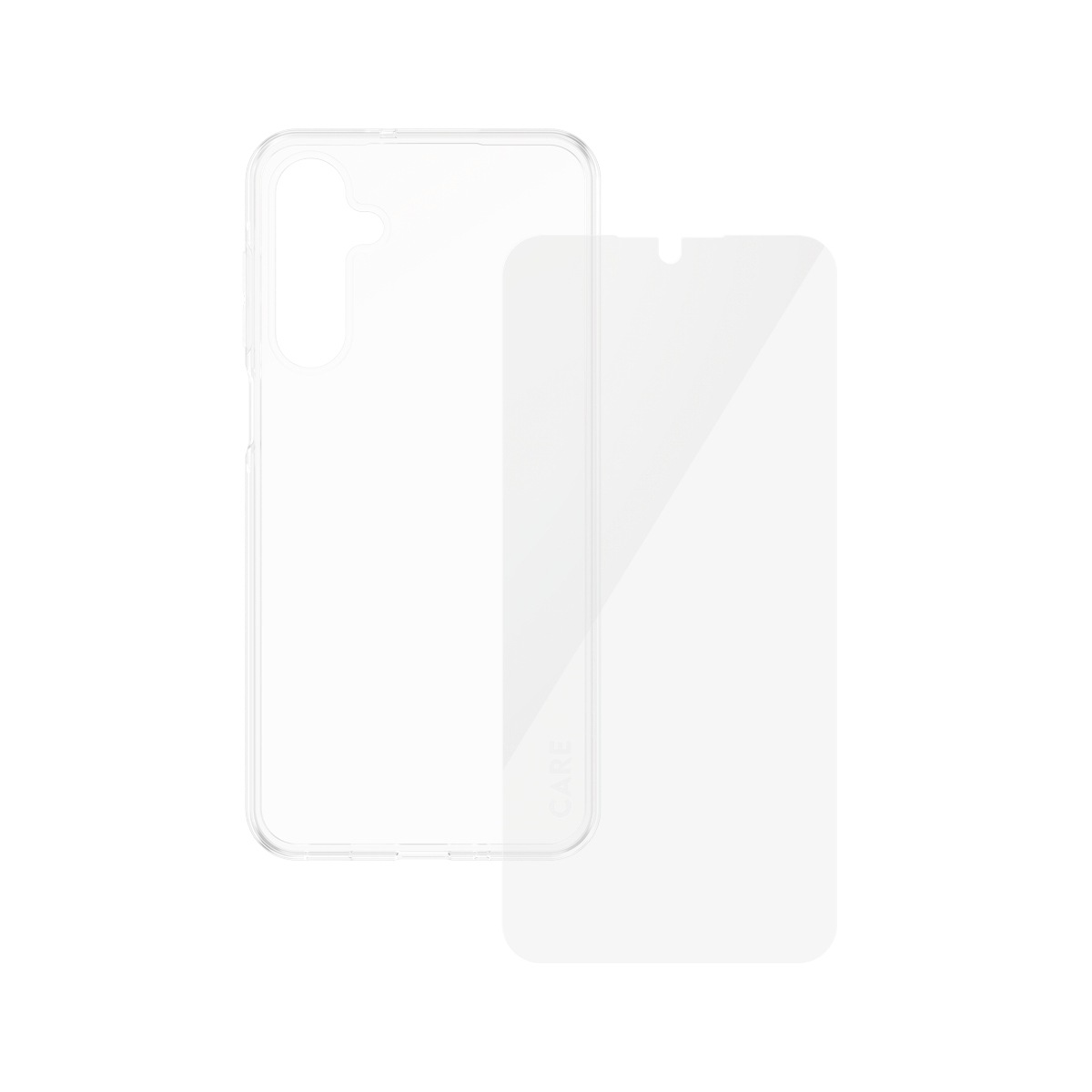 CARE by PanzerGlass Displayschutzglas »2-in-1 Protection Slim X-Ray Case + Screen Protection«, für Samsung Galaxy A26, Displayschutzfolie, Schutzfolie, Bildschirmschutz, kratz- & stoßfest