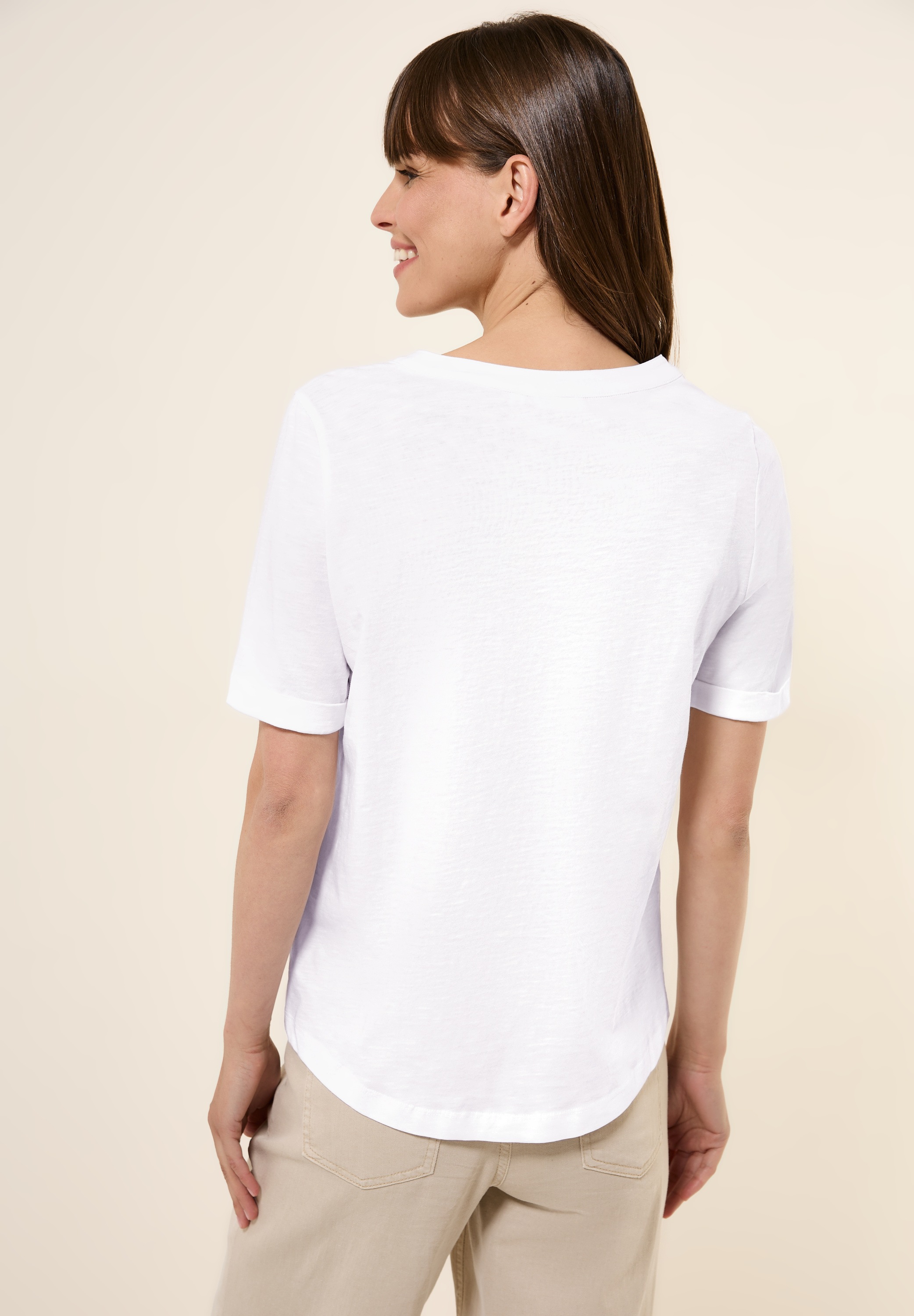 Cecil T-Shirt aus reiner Baumwolle günstig online kaufen