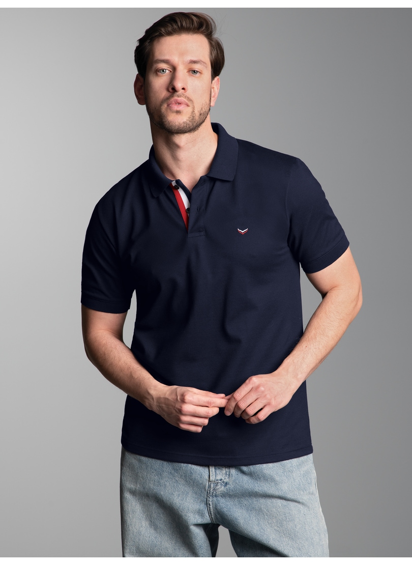 Trigema Poloshirt »TRIGEMA Poloshirt mit dreifarbiger Knopfleiste«, (1 tlg.)
