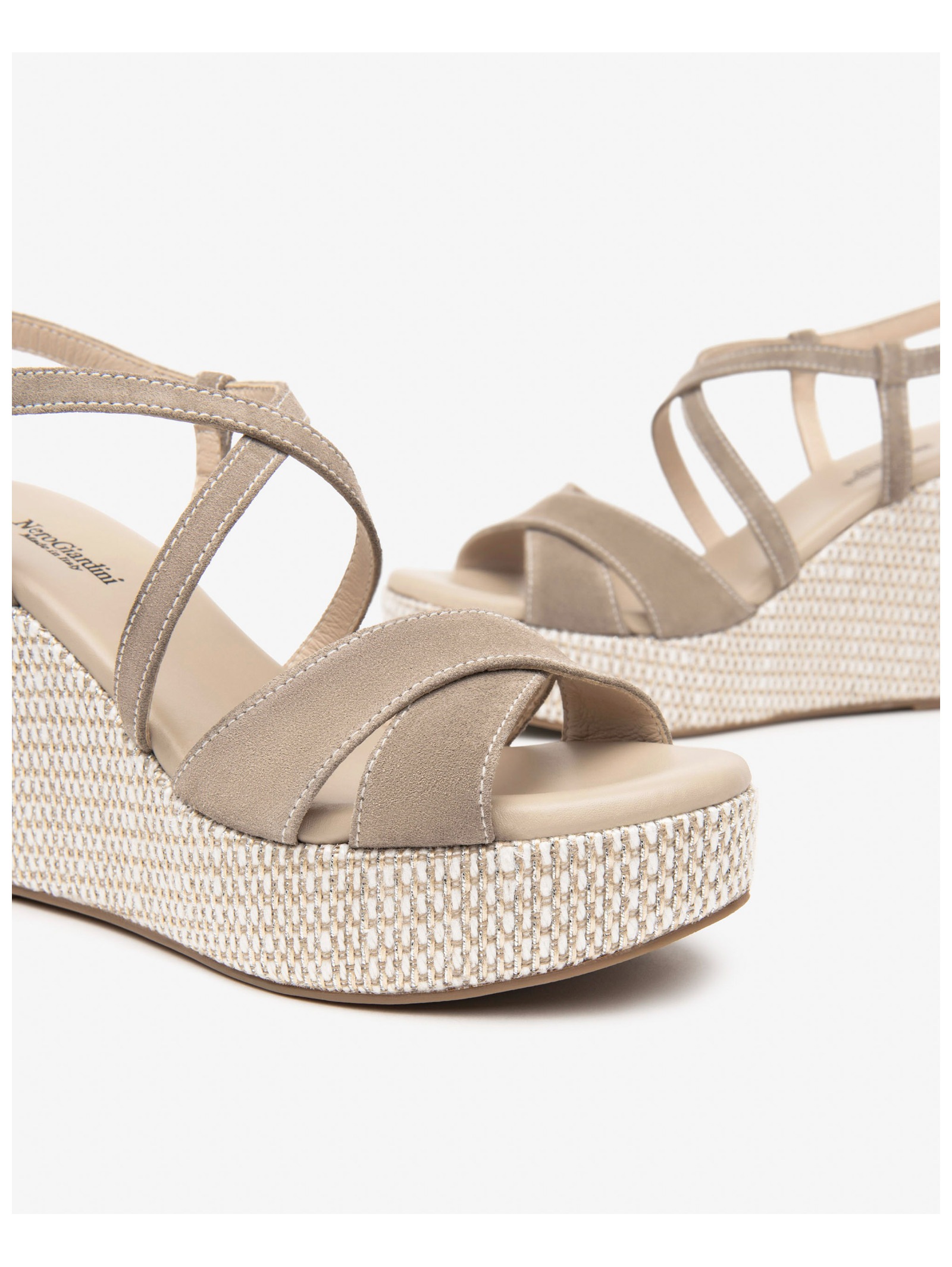 Thumbnail - Nero Giardini Keilsandalette "Nero Giardini Sandalen Veloursleder"