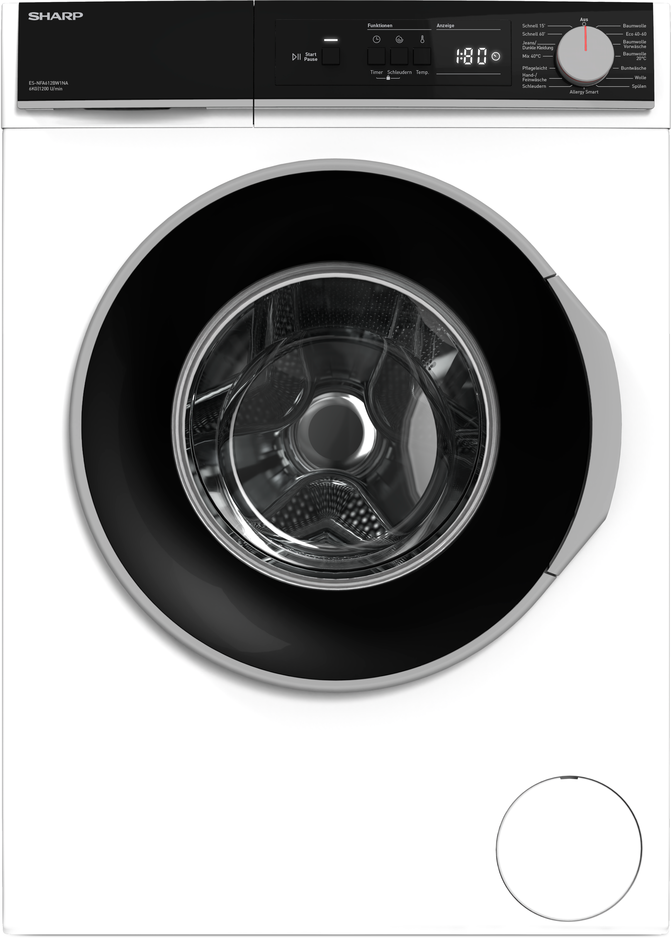 Sharp Waschmaschine Budget Class "ES-NFA612BW1NA-DE" 6 kg 1200 U/min günstig online kaufen