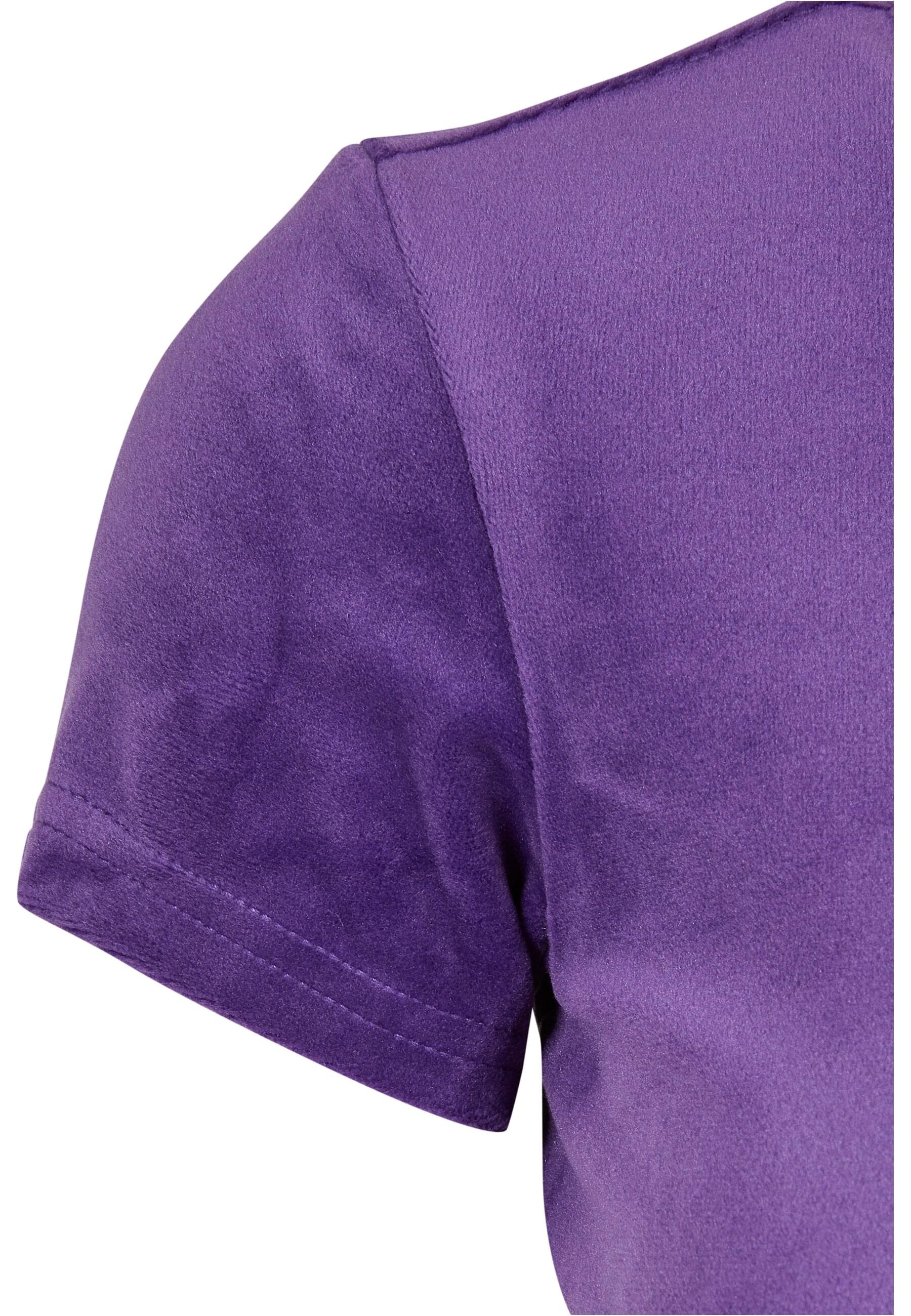 URBAN CLASSICS T-Shirt »Urban Classics Damen Ladies Short Velvet Tee«, (1 tlg.)