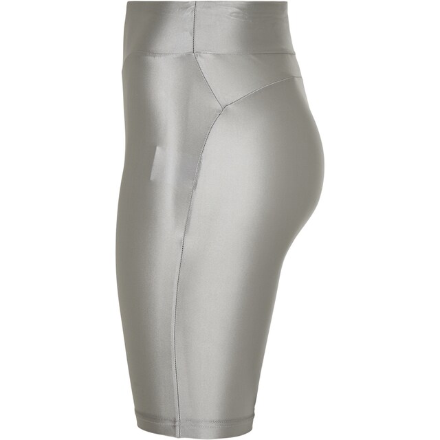 URBAN CLASSICS Stoffhose »Damen Ladies Highwaist Shiny Metallic Cycle Shorts«,  (1 tlg.) für kaufen | BAUR